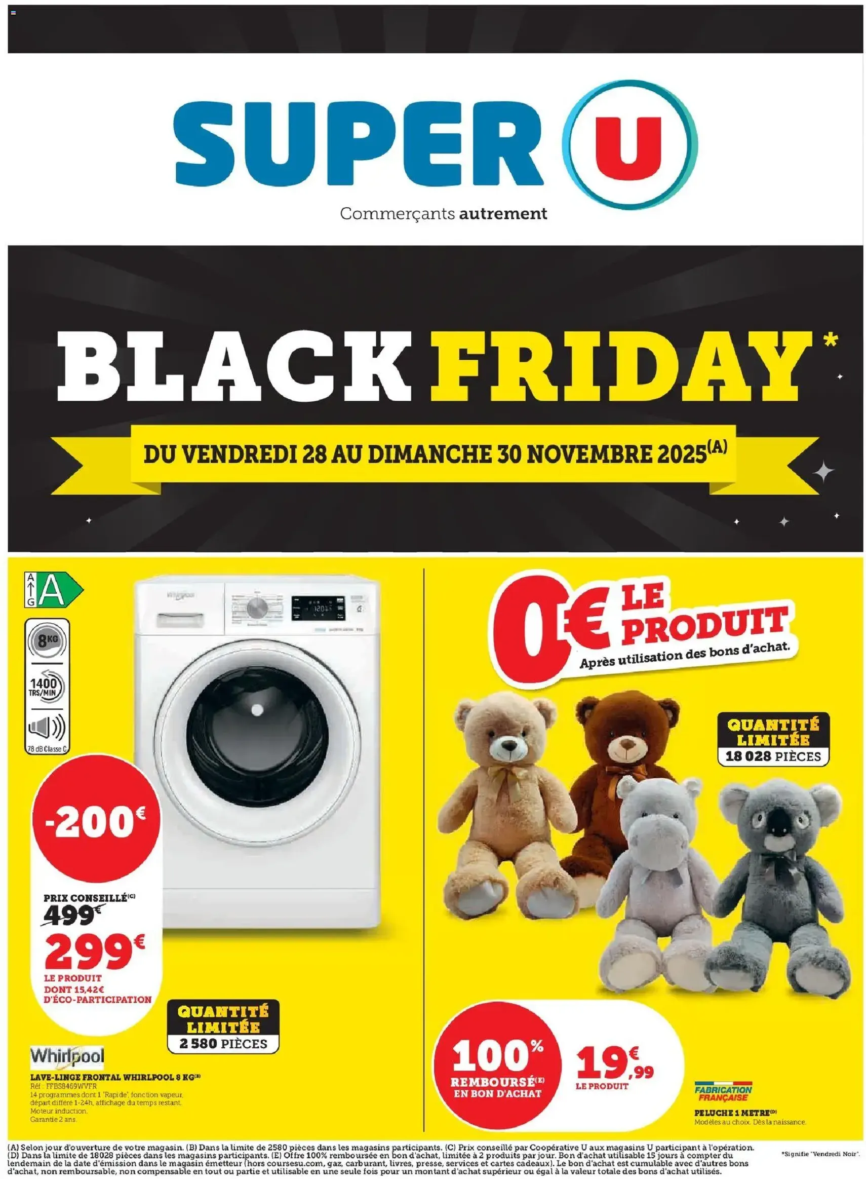 Super U Black Friday - brochure valable à partir du 28/11/2025, page 1 sur 6