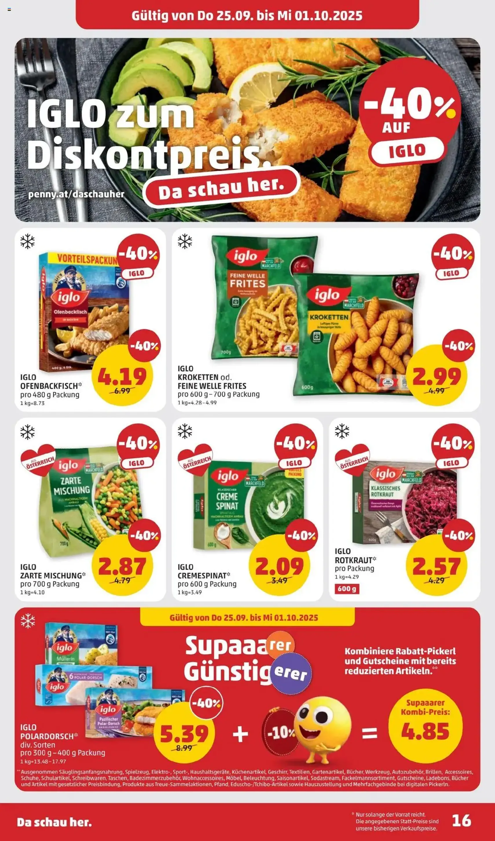 Penny Markt Flugblatt - Gültiger Prospekt ab 25.09.2025, Seite 16 von insgesamt 32