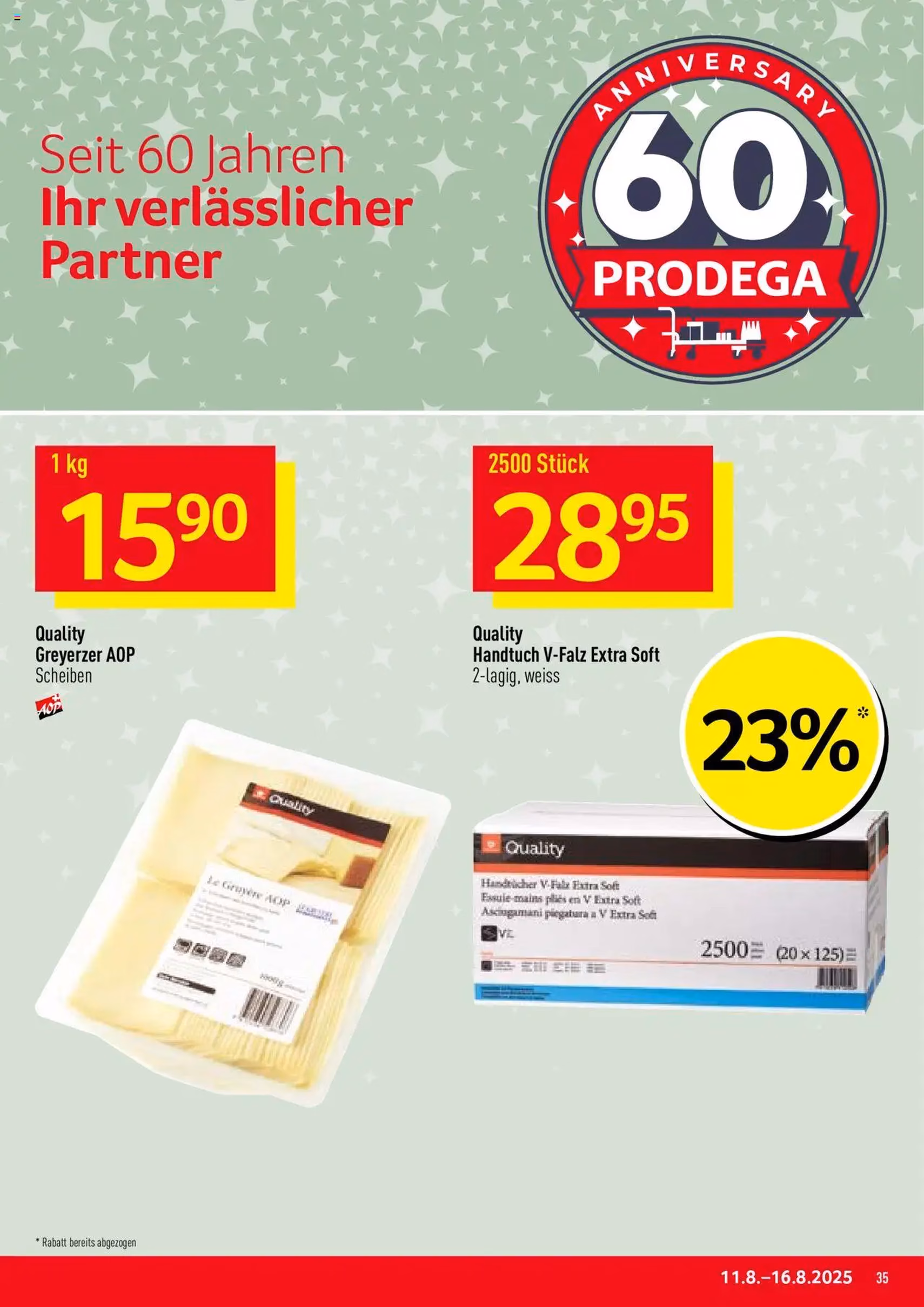 Prodega Aktionen - Gültiger Prospekt ab 11.08.2025, Seite 35 von insgesamt 36 Prodega Aktionen - Gültiger Prospekt ab 11.08.2025, Seite 35 von insgesamt 36