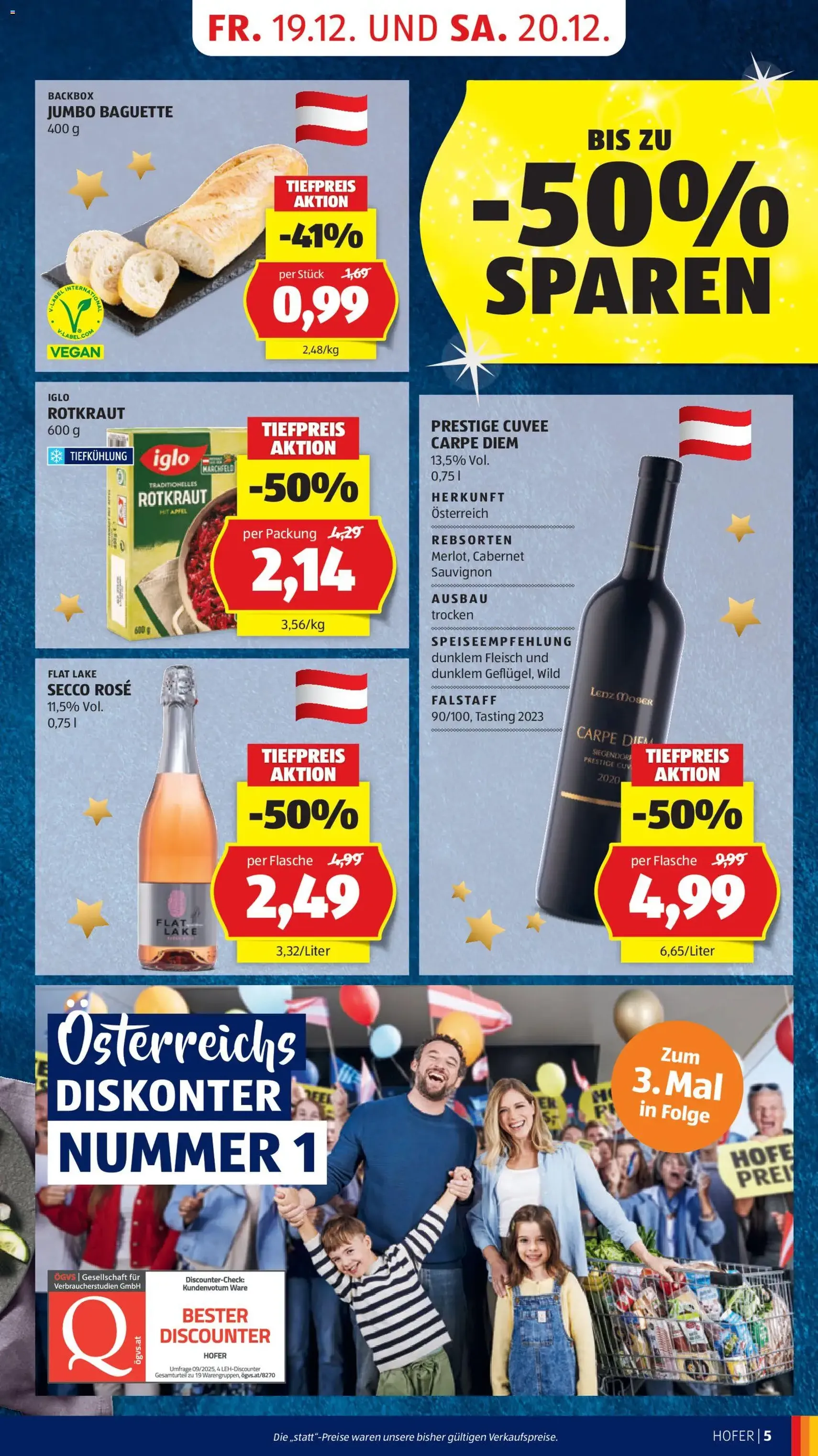 Hofer Flugblatt - Gültiger Prospekt ab 19.12.2025, Seite 7 von insgesamt 41