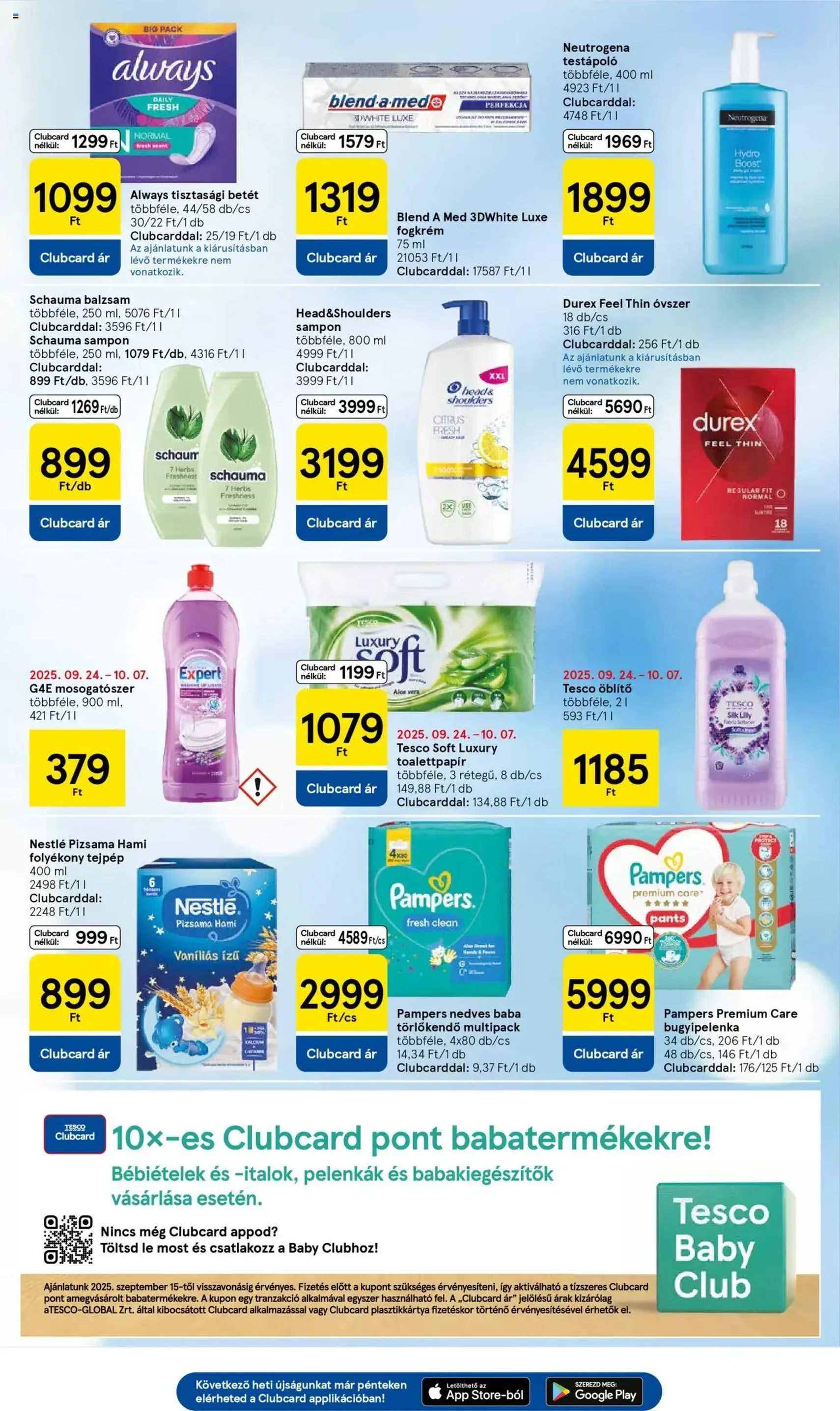 Tesco Hipermarket - Akciós újság - 2025.10.02. érvényes szórólap 9 oldal 32 oldalból Tesco Hipermarket - Akciós újság - 2025.10.02. érvényes szórólap 9 oldal 32 oldalból