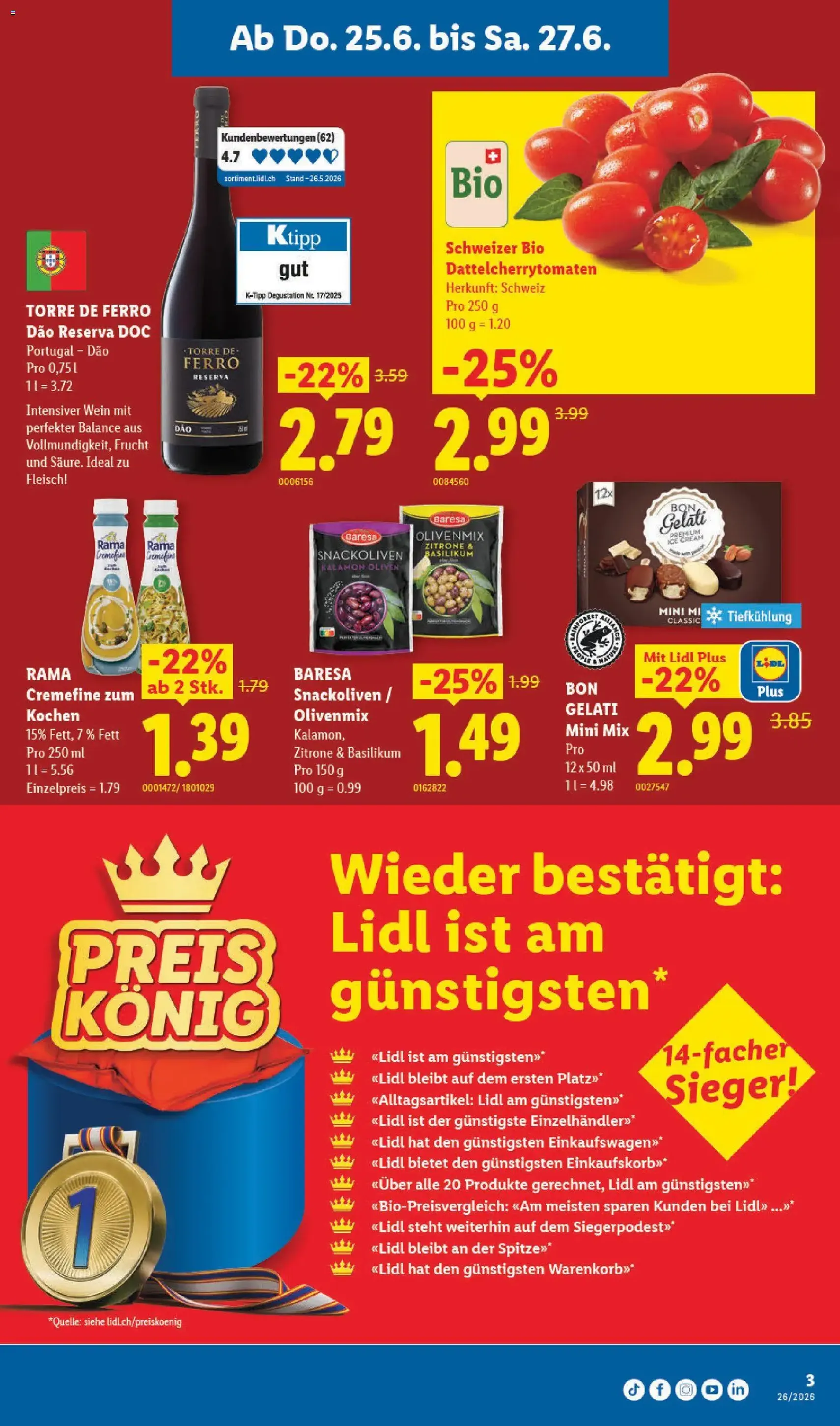 Lidl aktionen - Gültiger Prospekt ab 25.06.2026, Seite 3 von insgesamt 34