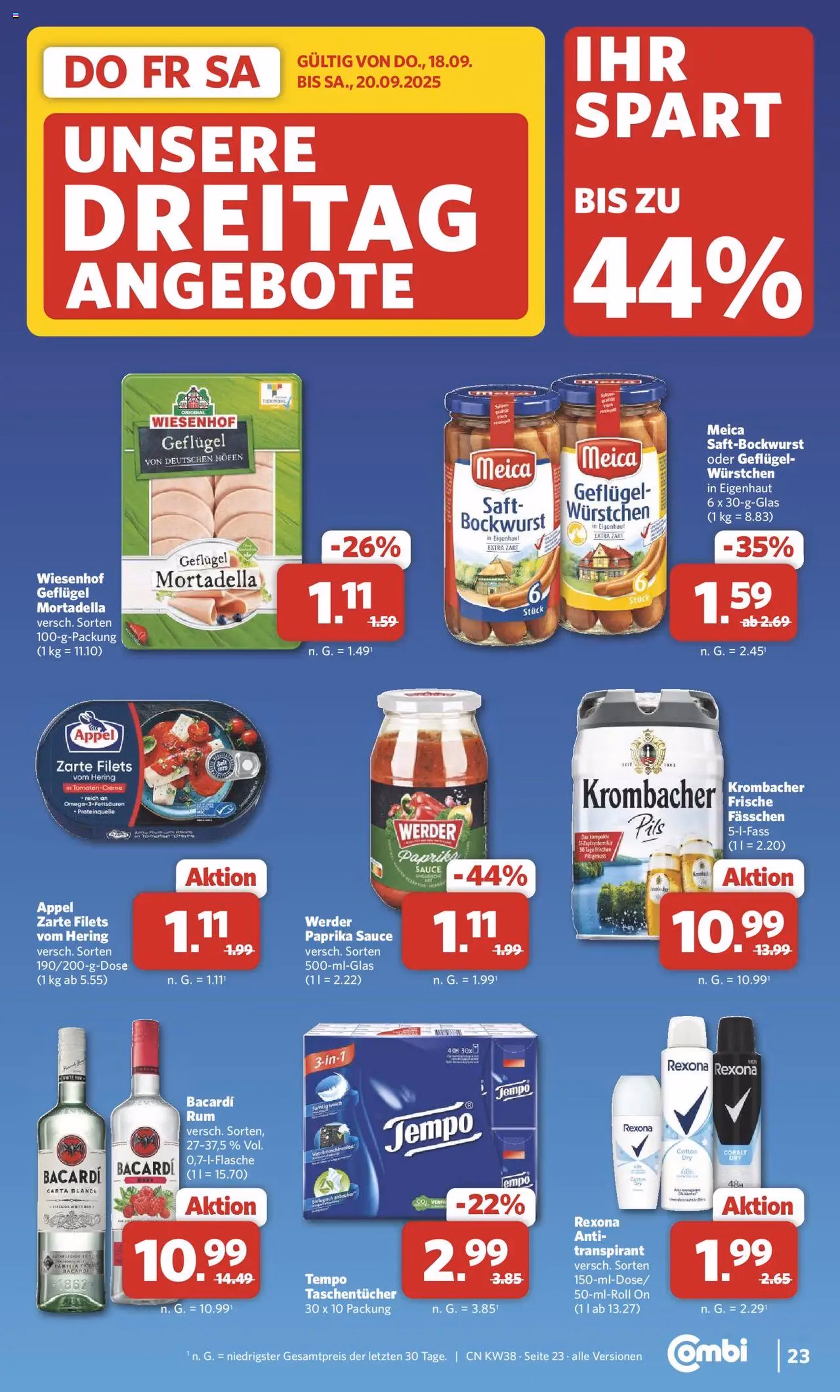 Combi Prospekt - Gültiger Prospekt ab 15.09.2025, Seite 28 von insgesamt 33 Combi Prospekt - Gültiger Prospekt ab 15.09.2025, Seite 28 von insgesamt 33