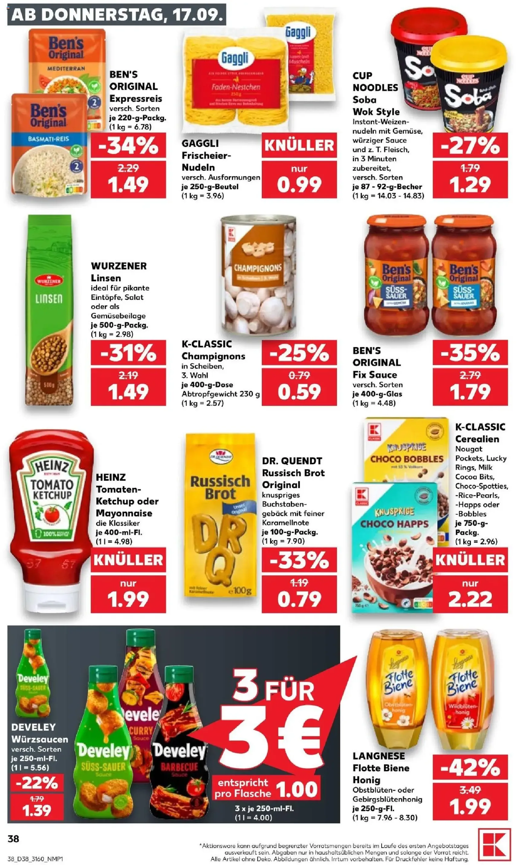 Kaufland Prospekt - Gültiger Prospekt ab 17.09.2026, Seite 38 von insgesamt 66