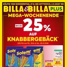 Billa - Flugblatt - Prospekt Vorschau gültig ab 27.08.2026