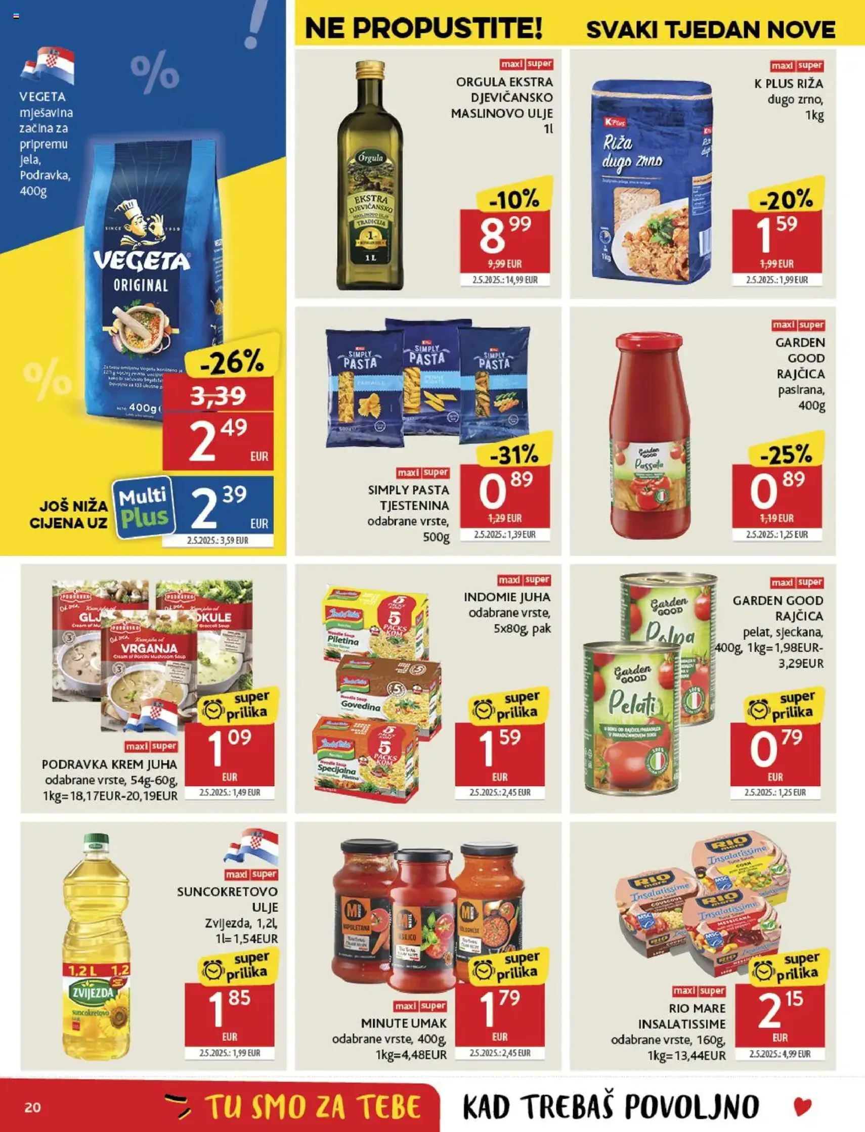 Konzum HR Akciós újság - 2025.07.23. érvényes szórólap 20 oldal 40 oldalból Konzum HR Akciós újság - 2025.07.23. érvényes szórólap 20 oldal 40 oldalból