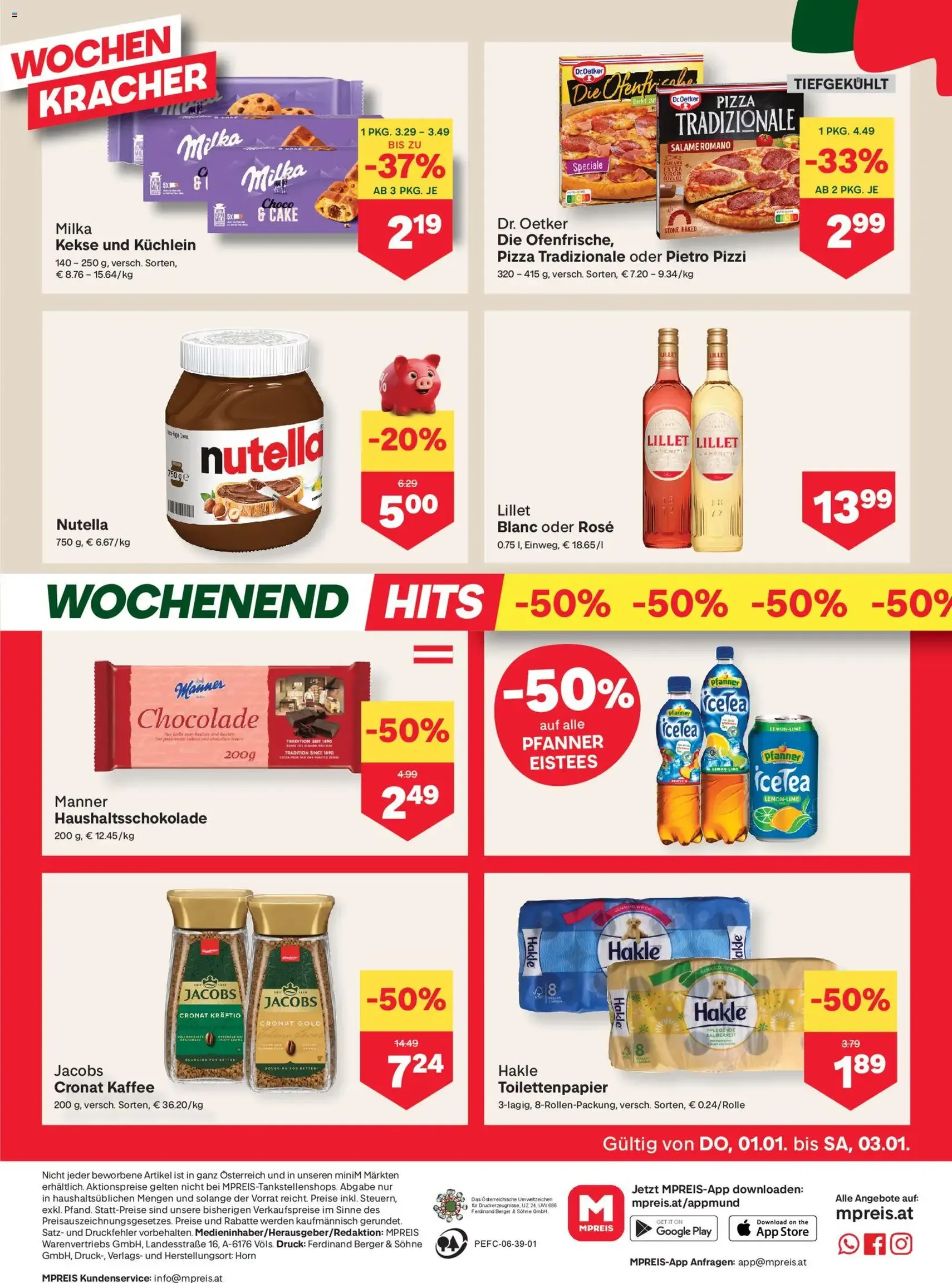 MPREIS Flugblatt - Gültiger Prospekt ab 01.01.2026, Seite 12 von insgesamt 12