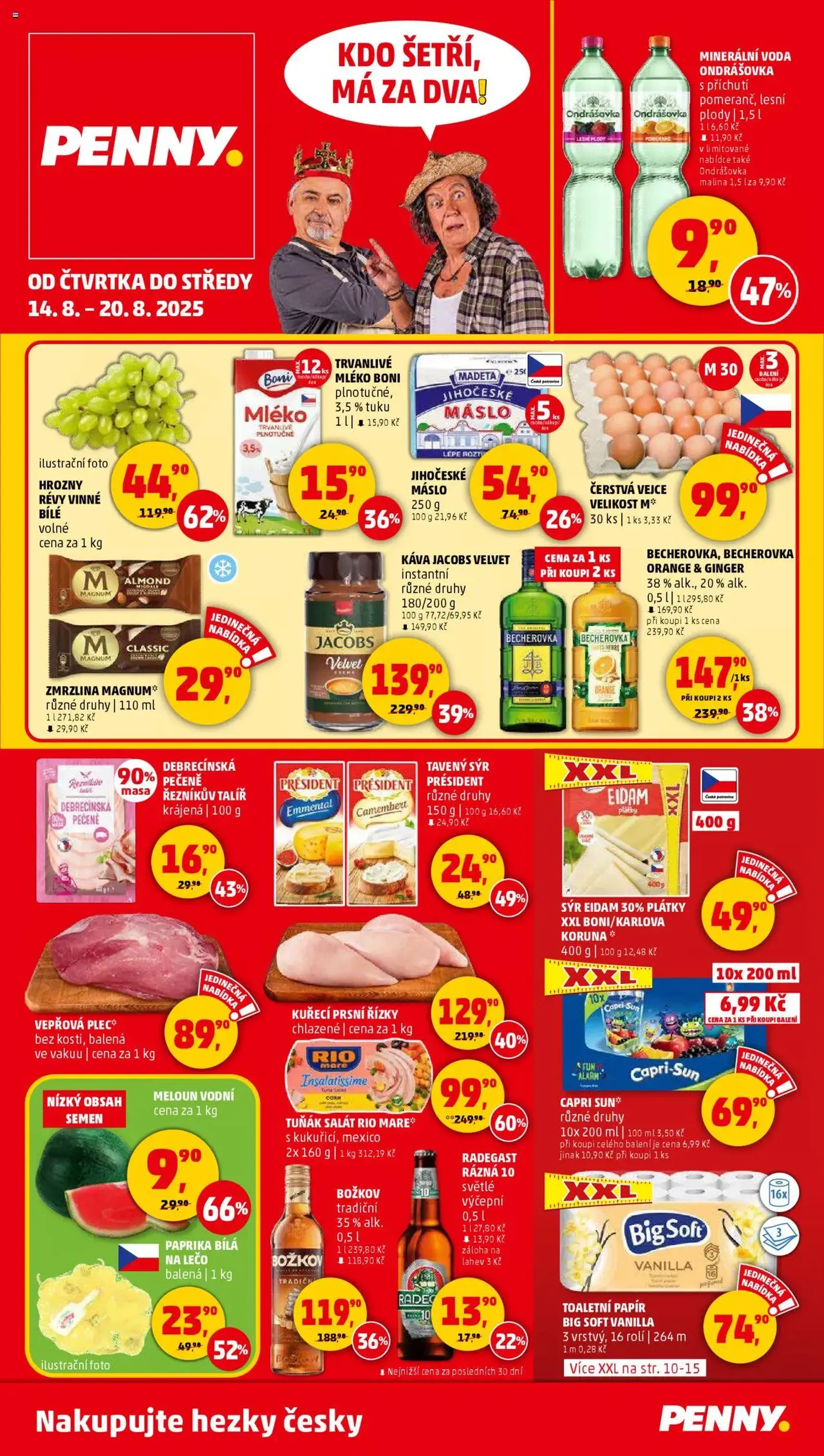Penny Market leták - Čtvrtečník - platný leták od 14.08.2025 strana 1 z 32 Penny Market leták - Čtvrtečník - platný leták od 14.08.2025 strana 1 z 32