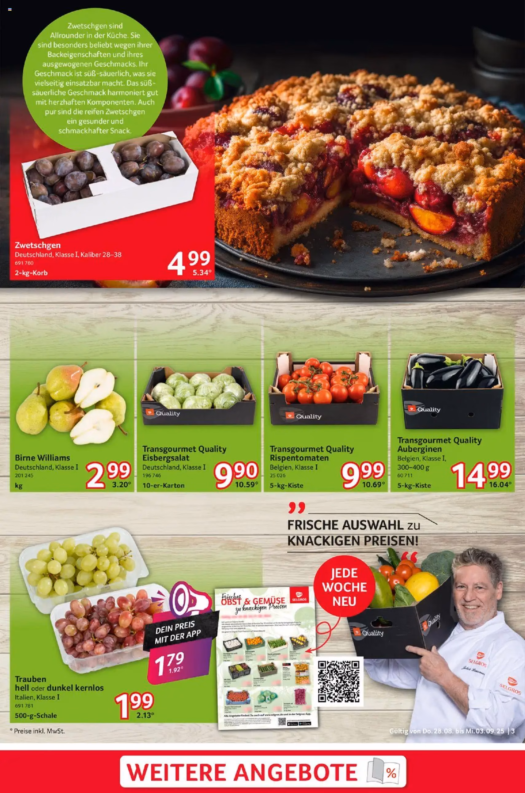 Selgros Prospekt - Gültiger Prospekt ab 28.08.2025, Seite 3 von insgesamt 24 Selgros Prospekt - Gültiger Prospekt ab 28.08.2025, Seite 3 von insgesamt 24