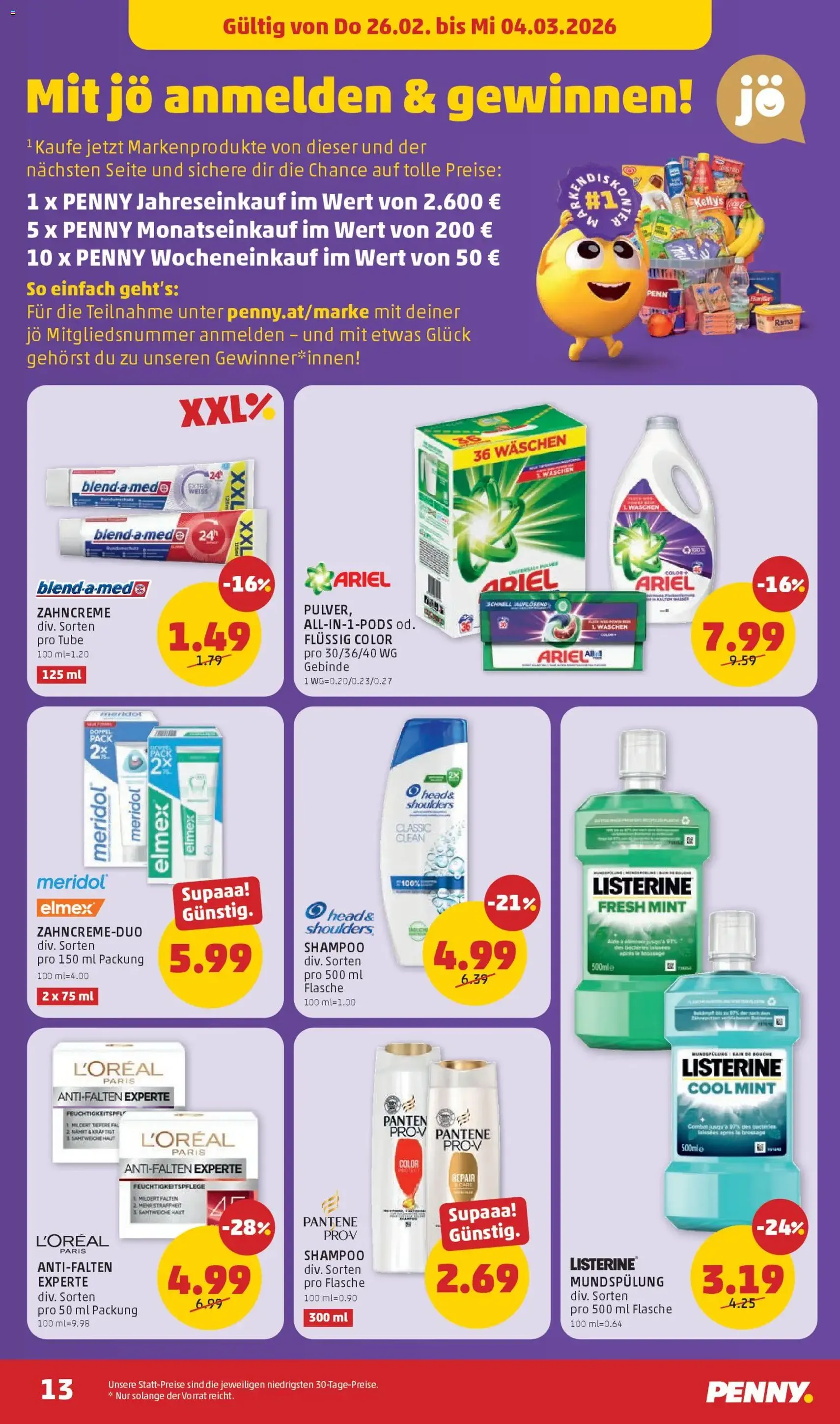 Penny Markt Flugblatt - Gültiger Prospekt ab 26.02.2026, Seite 13 von insgesamt 32