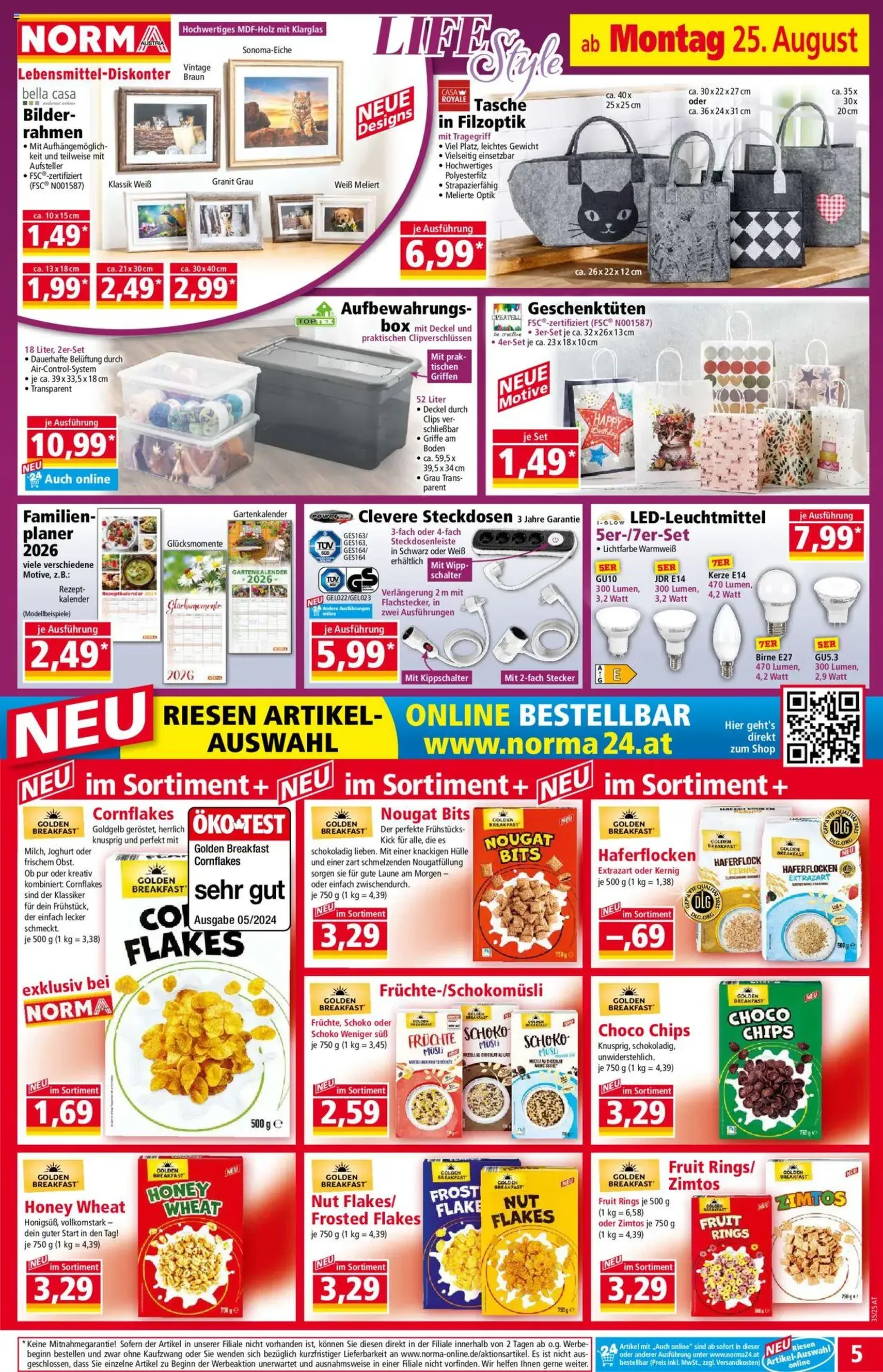 Norma Flugblatt - Gültiger Prospekt ab 25.08.2025, Seite 5 von insgesamt 18 Norma Flugblatt - Gültiger Prospekt ab 25.08.2025, Seite 5 von insgesamt 18