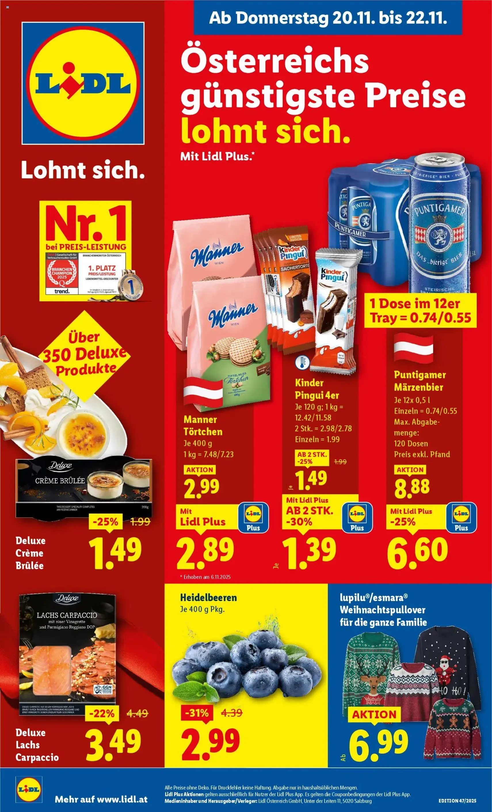 Lidl - Black Friday - Gültiger Prospekt ab 20.11.2025, Seite 1 von insgesamt 45