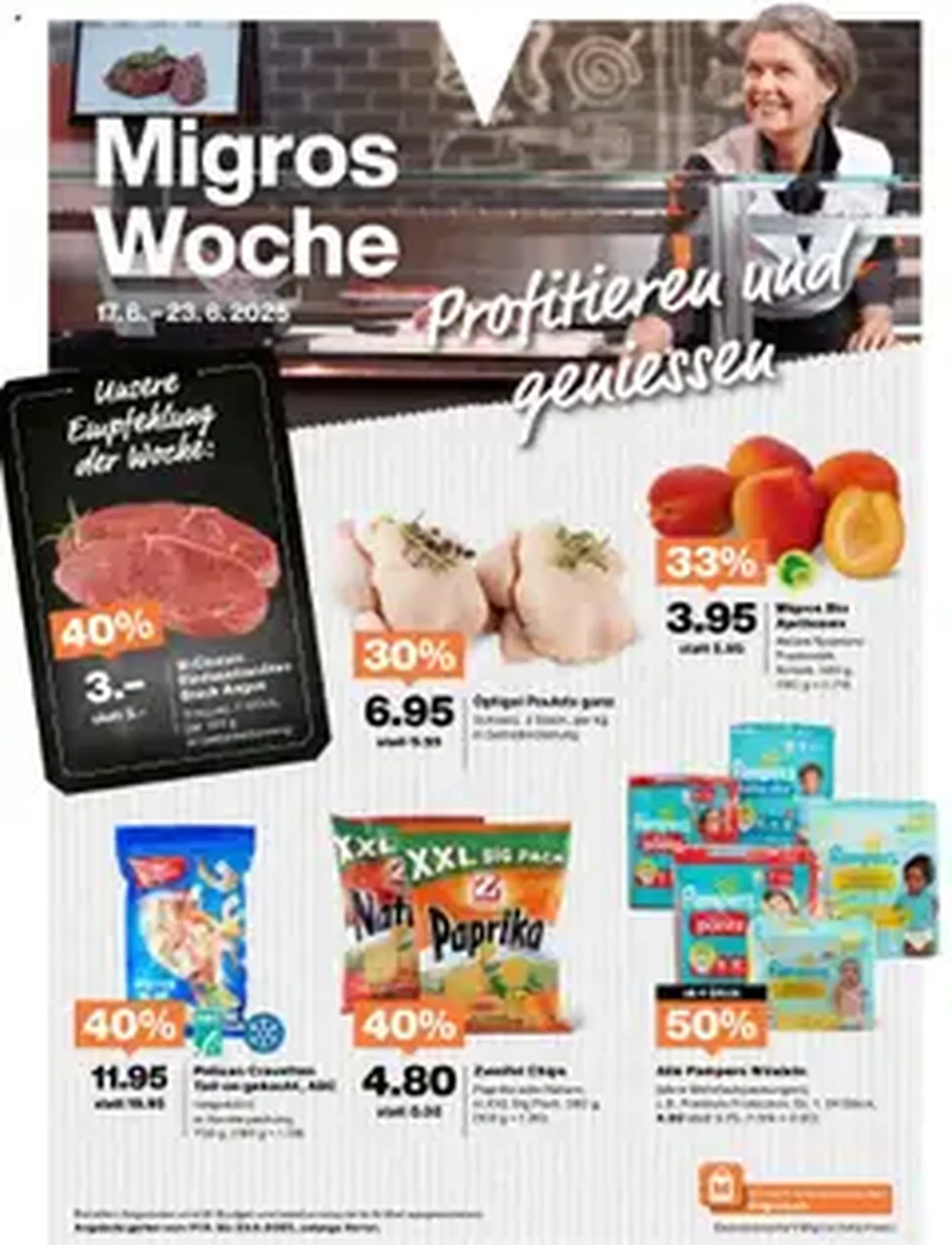 Migros Aktionen - Gültiger Prospekt ab 17.06.2025, Seite 1 von insgesamt 1