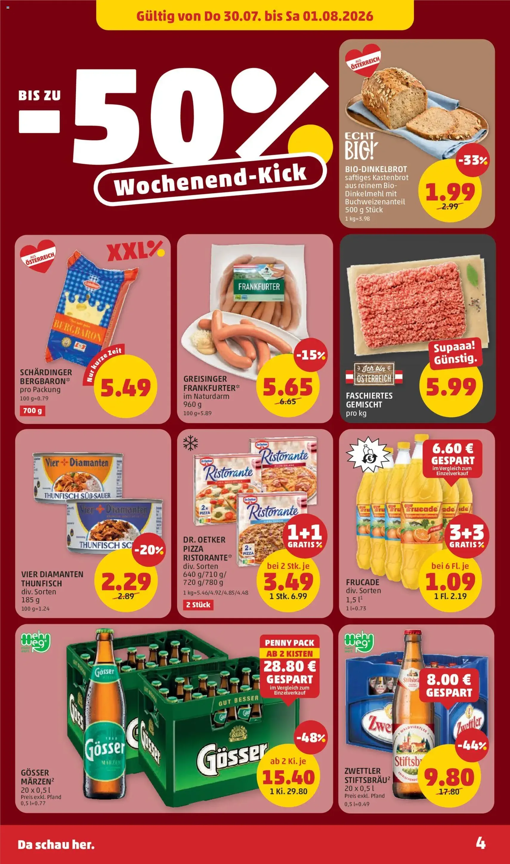 Penny Markt Flugblatt - Gültiger Prospekt ab 30.07.2026, Seite 4 von insgesamt 28