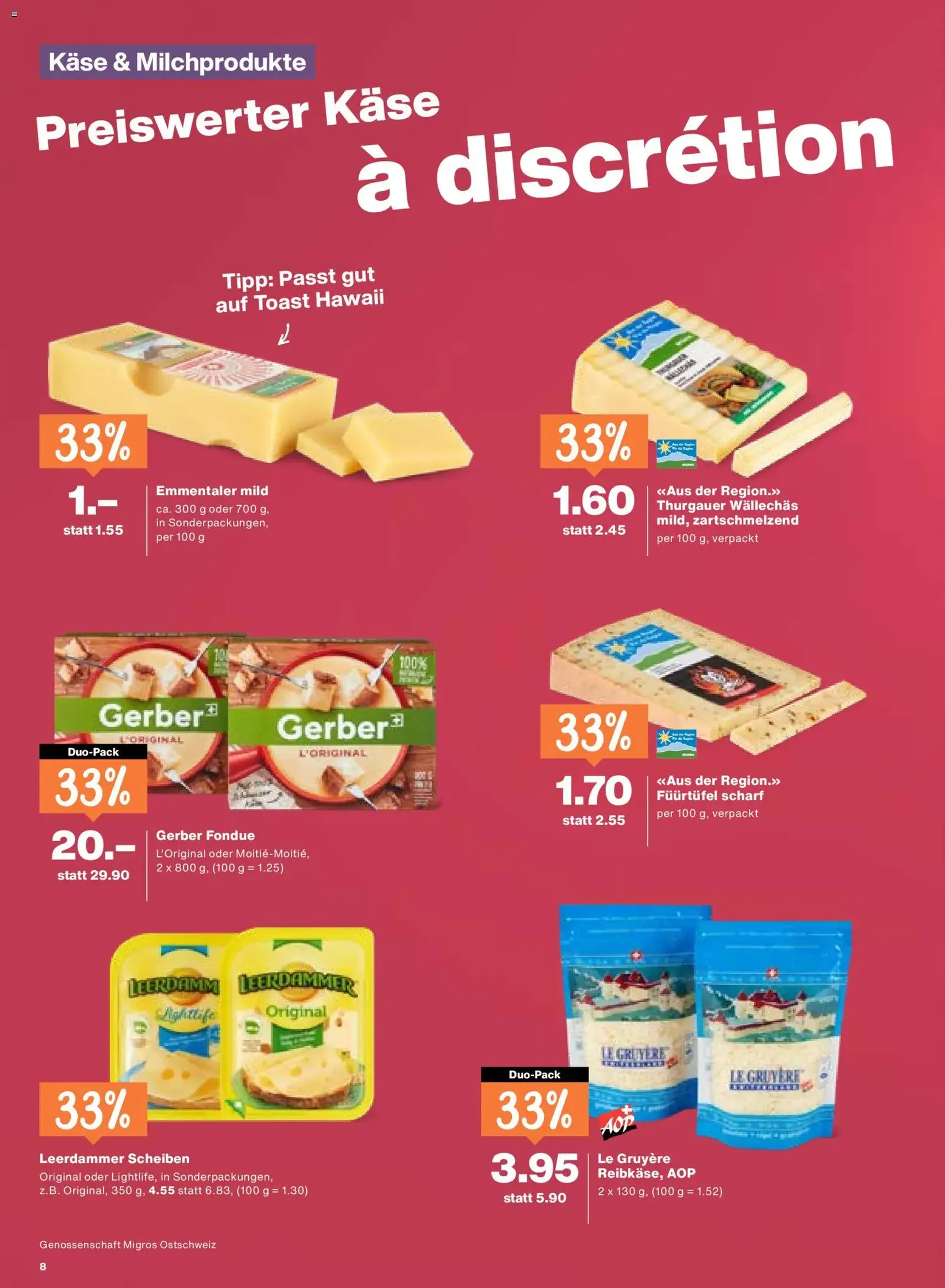 Migros aktionen - Gültiger Prospekt ab 20.08.2026, Seite 8 von insgesamt 20