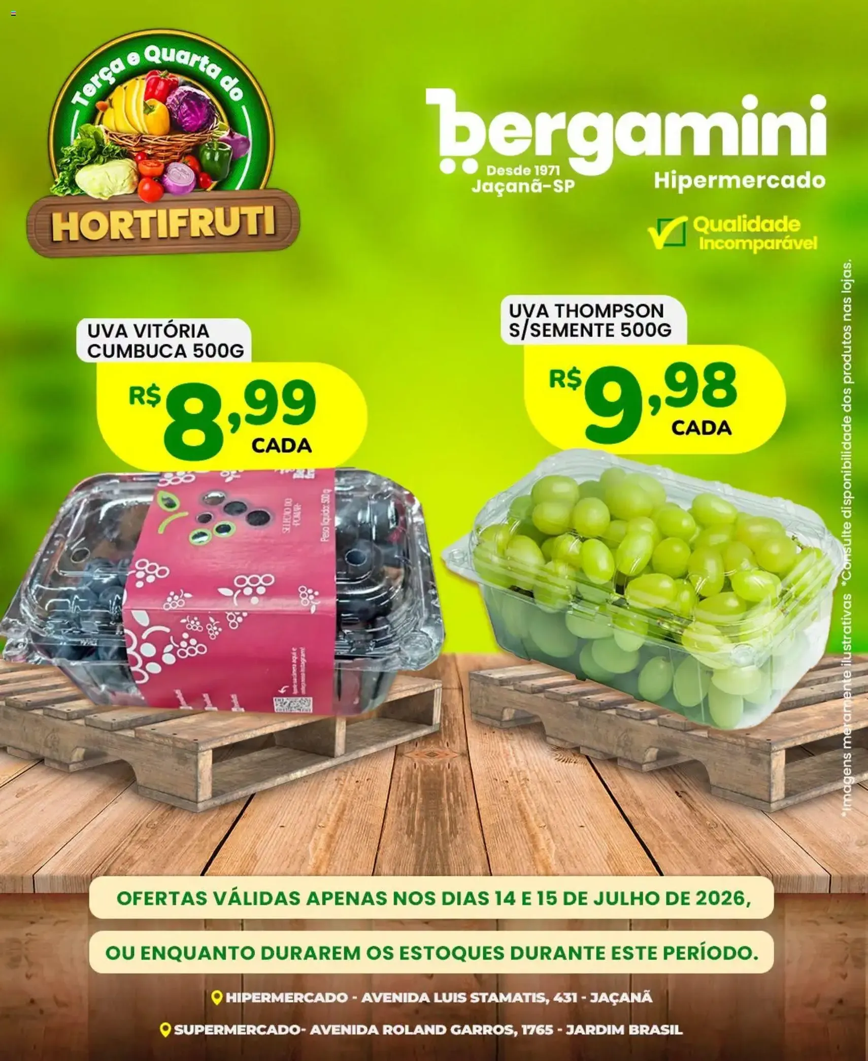 Supermercado Bergamini ofertas Hortifruti - folheto válido a partir de 14/07/2026 página 10 de 10