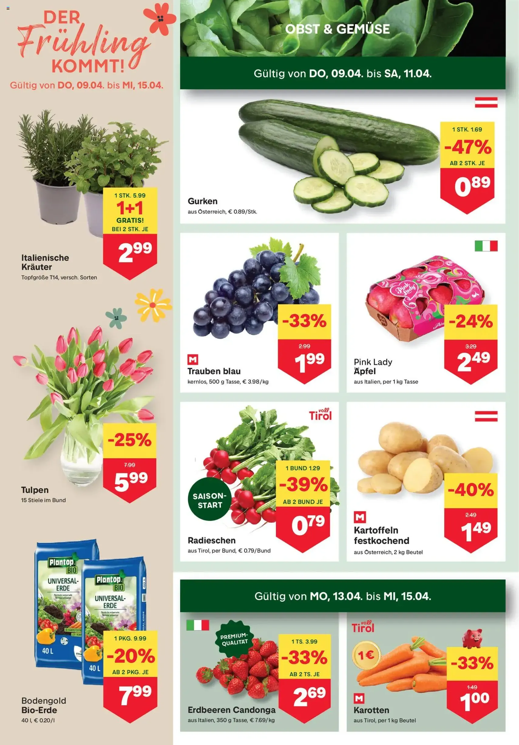 MPREIS Flugblatt - Gültiger Prospekt ab 09.04.2026, Seite 2 von insgesamt 17