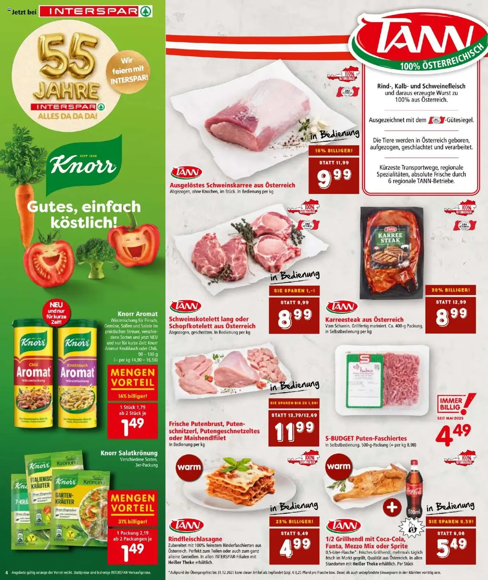 Interspar Flugblatt - Gültiger Prospekt ab 31.07.2025, Seite 4 von insgesamt 20