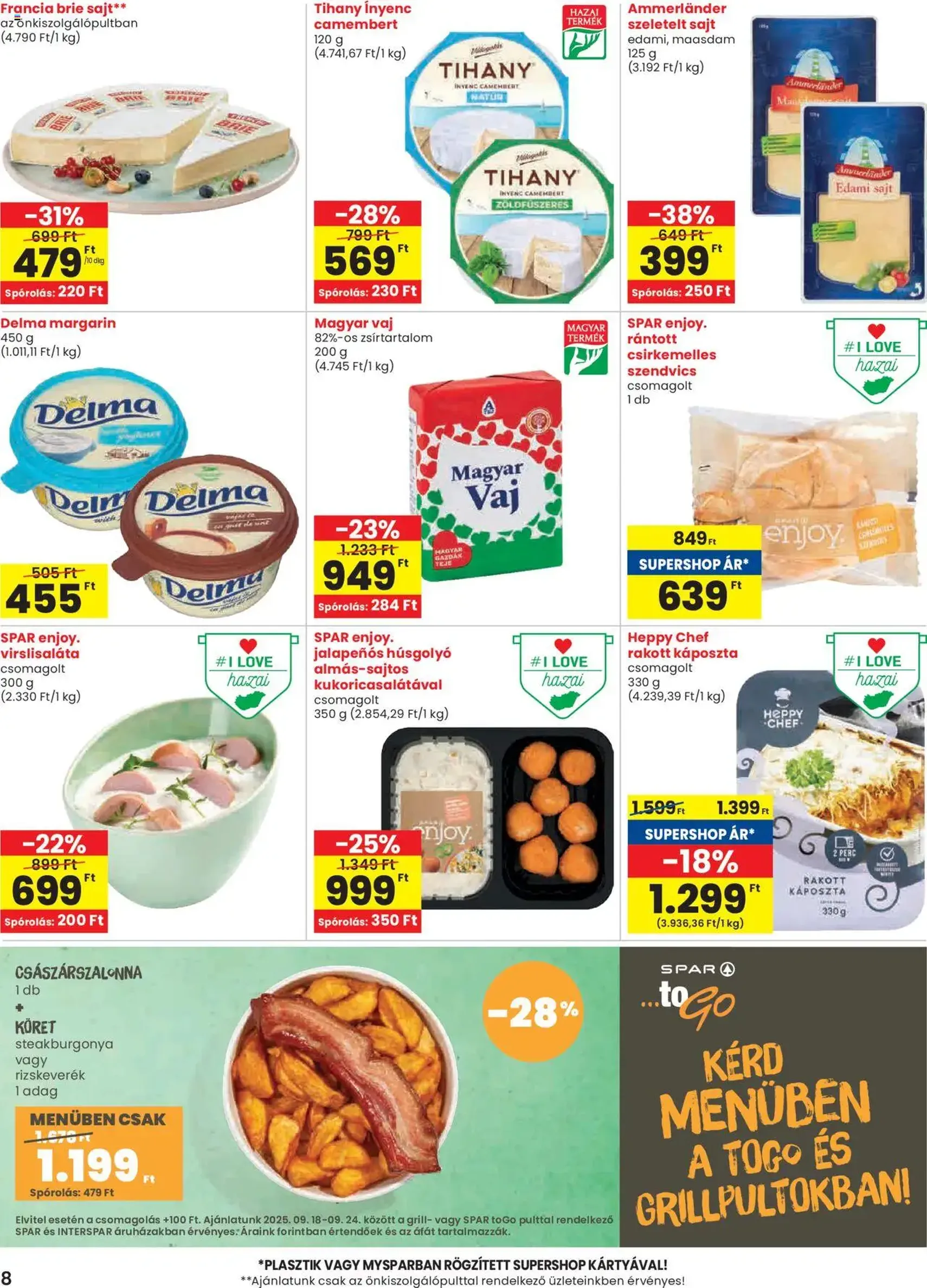 Spar Akciós újság - 2025.09.18. érvényes szórólap 8 oldal 20 oldalból