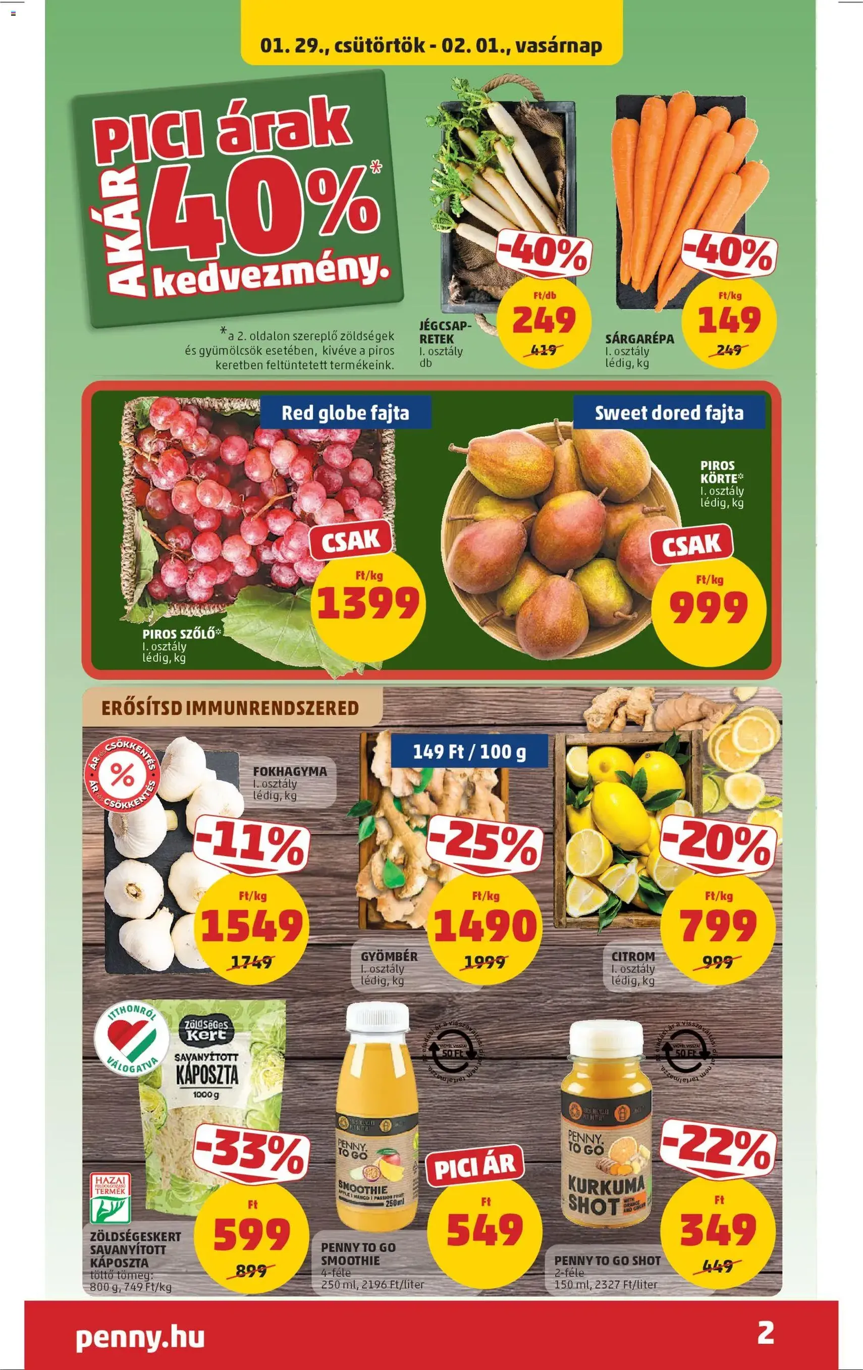 PENNY Akciós újság - 2026.01.29. érvényes szórólap 2 oldal 42 oldalból