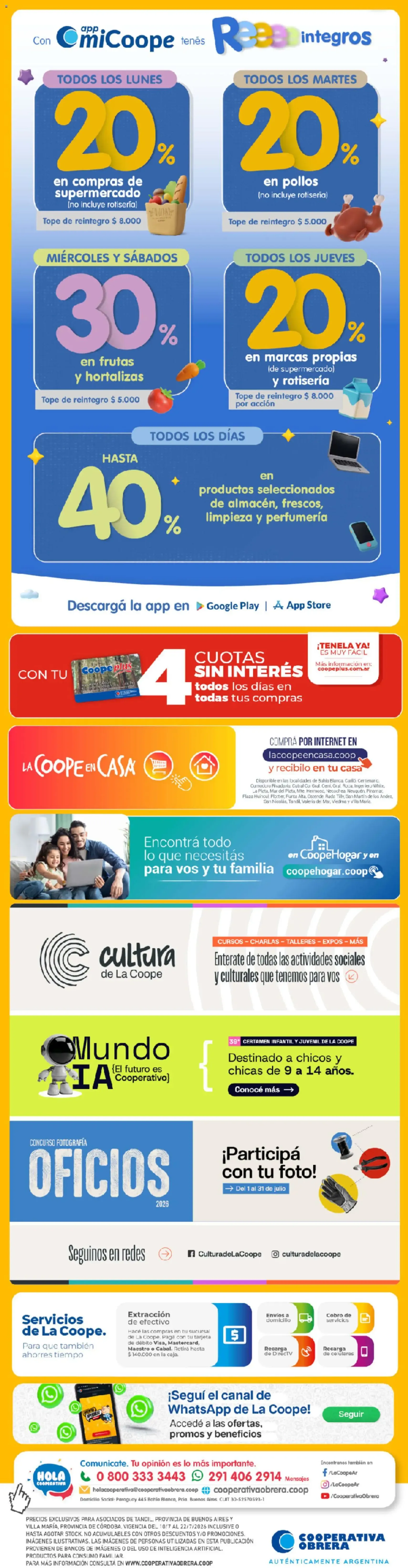 Cooperativa Obrera catálogo - folleto válido desde 10/07/2026 página 9 de 9