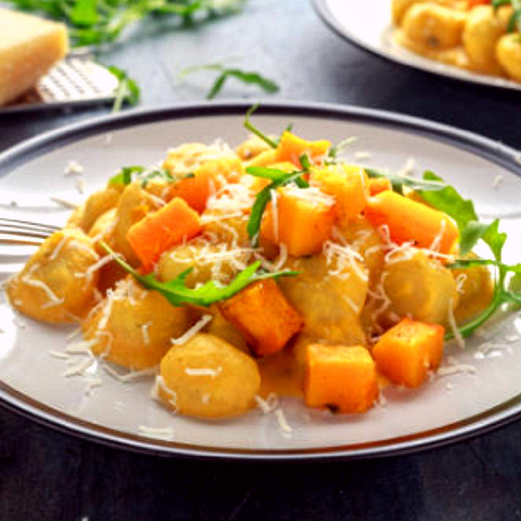 Őszi gnocchi és sütőtökös ragu