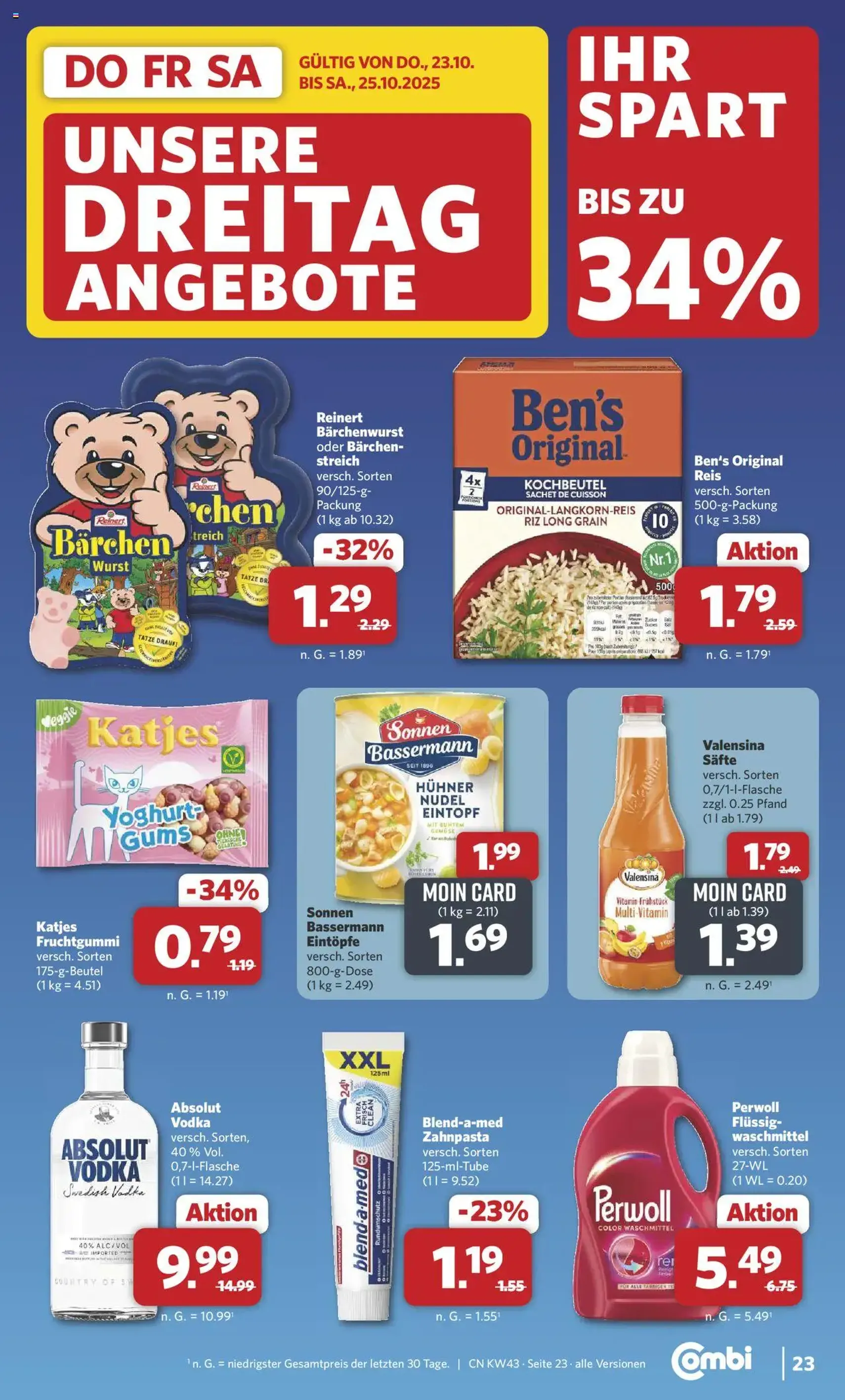 Combi Prospekt - Gültiger Prospekt ab 20.10.2025, Seite 29 von insgesamt 30 Combi Prospekt - Gültiger Prospekt ab 20.10.2025, Seite 29 von insgesamt 30