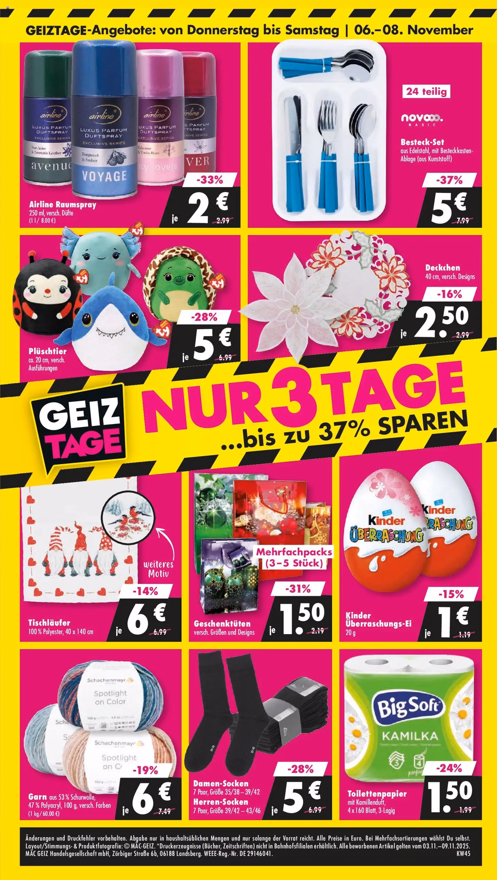 Mäc Geiz Prospekt - Gültiger Prospekt ab 03.11.2025, Seite 12 von insgesamt 12 Mäc Geiz Prospekt - Gültiger Prospekt ab 03.11.2025, Seite 12 von insgesamt 12