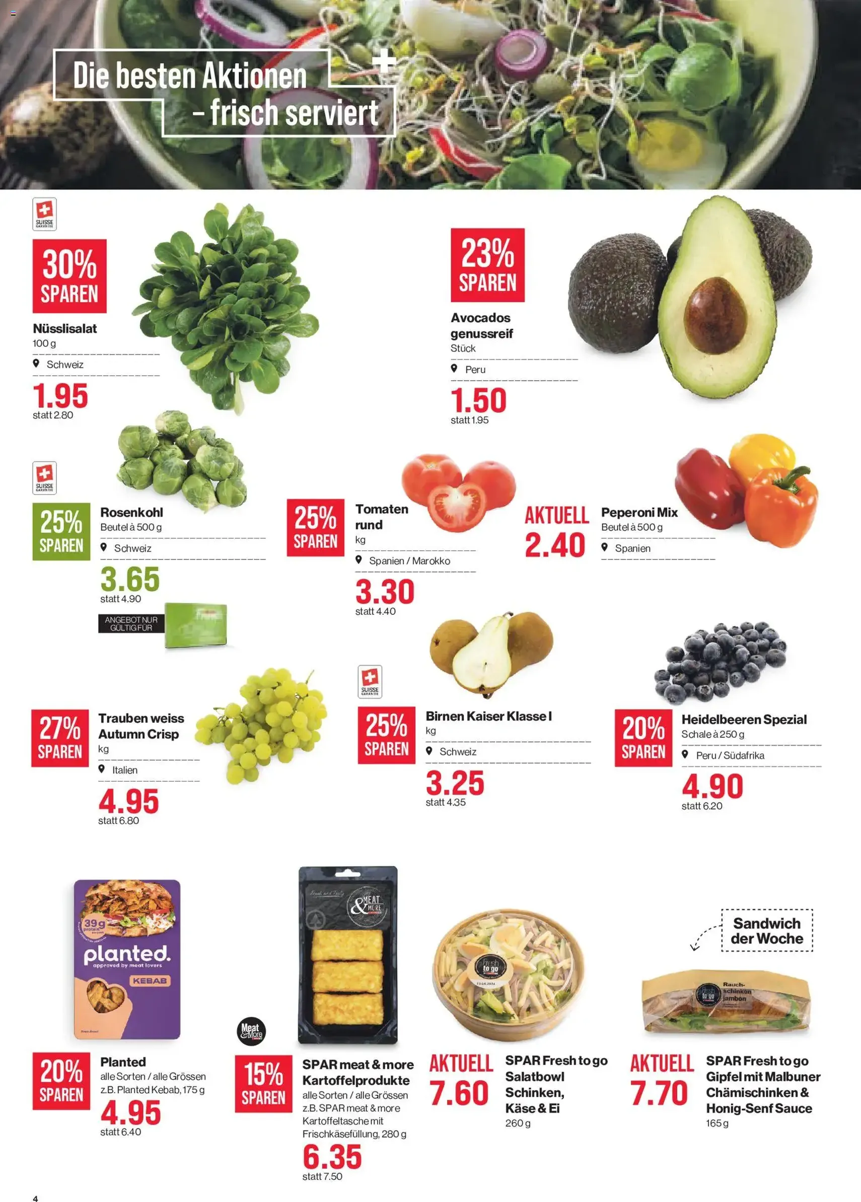 SPAR aktionen - Gültiger Prospekt ab 29.10.2026, Seite 4 von insgesamt 17