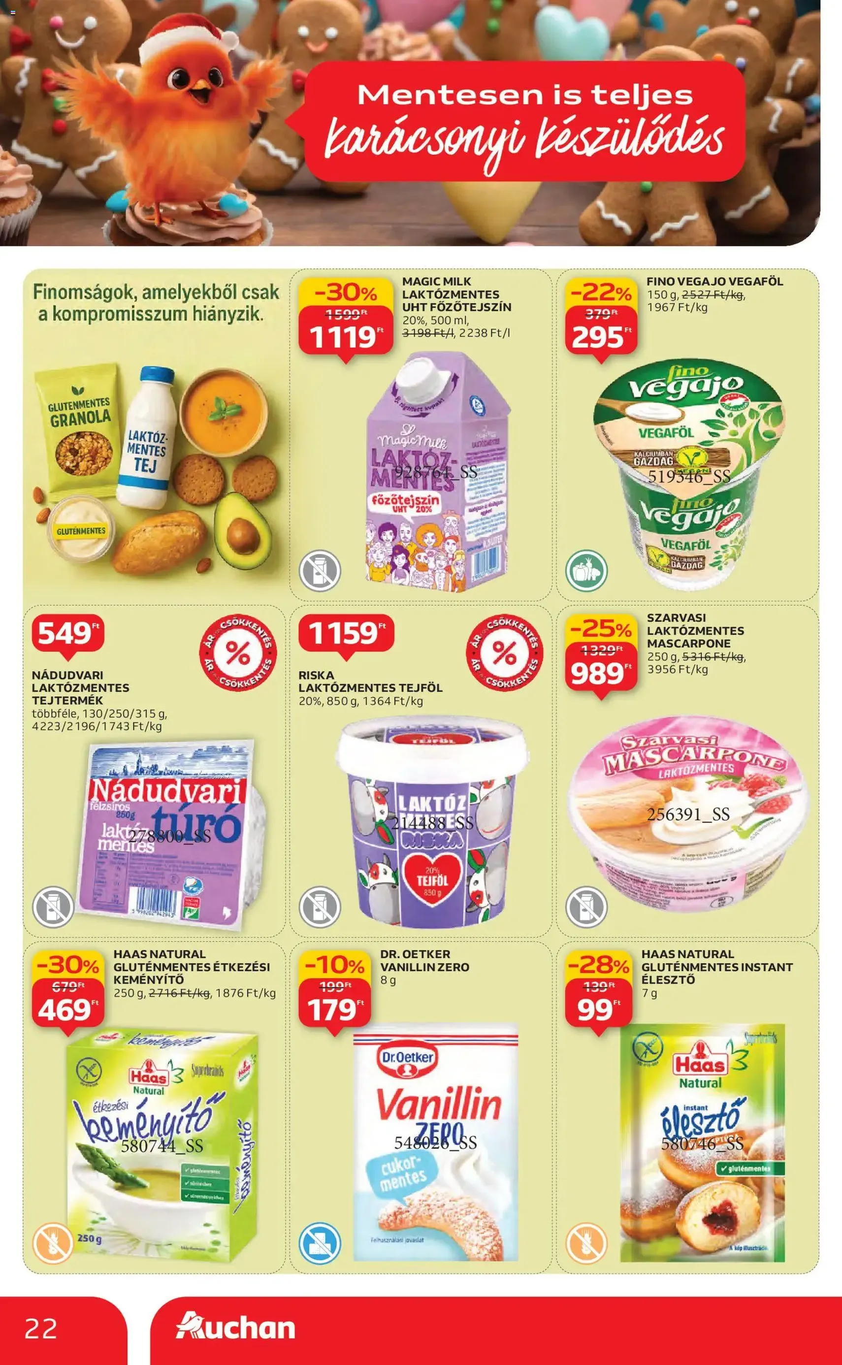 Auchan Akciós újság - 2025.11.06. érvényes szórólap 22 oldal 58 oldalból