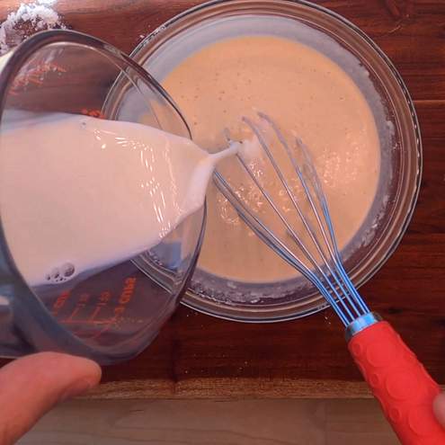 Crepes senza uova - procedimento 1