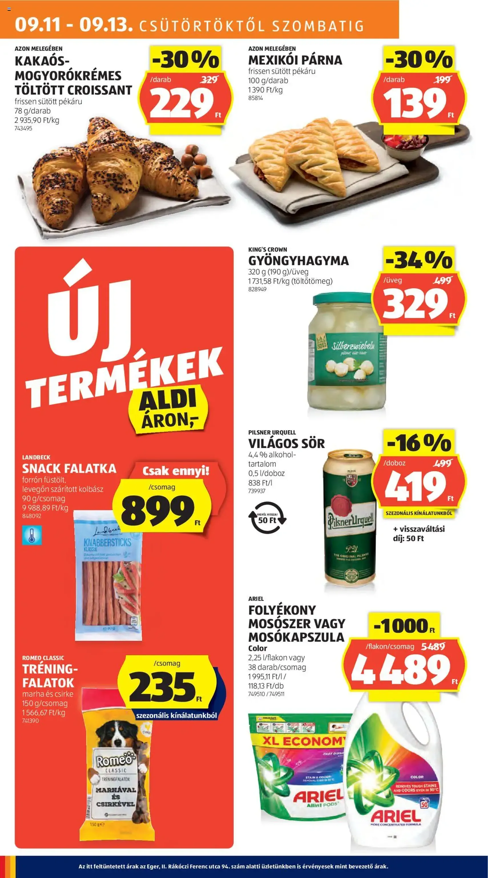 Aldi Akciós újság - 2025.09.11. érvényes szórólap 14 oldal 46 oldalból Aldi Akciós újság - 2025.09.11. érvényes szórólap 14 oldal 46 oldalból
