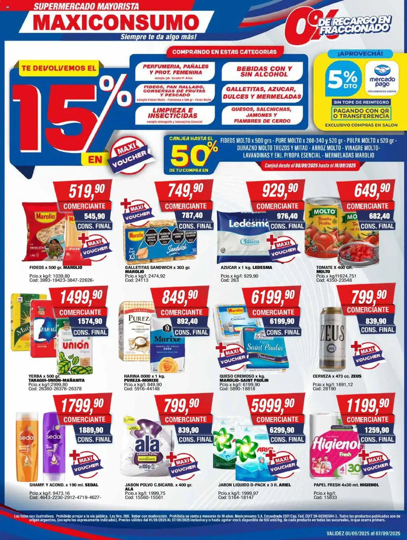 Maxiconsumo ofertas - folleto válido desde 08/09/2025 página 1 de 10