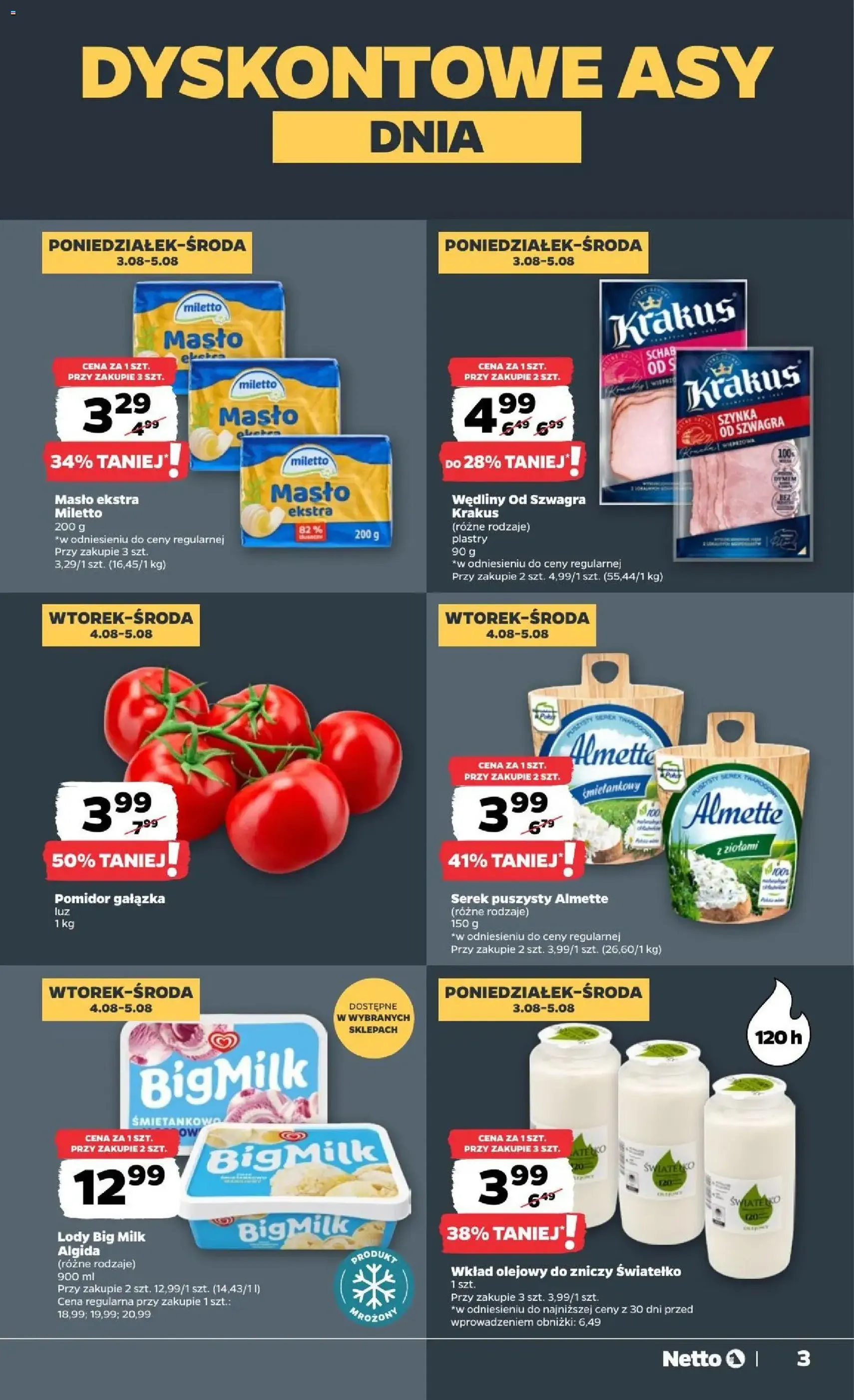 Netto gazetka od poniedziałku - ważny gazetka od 03.08.2026 strona 3 z 37