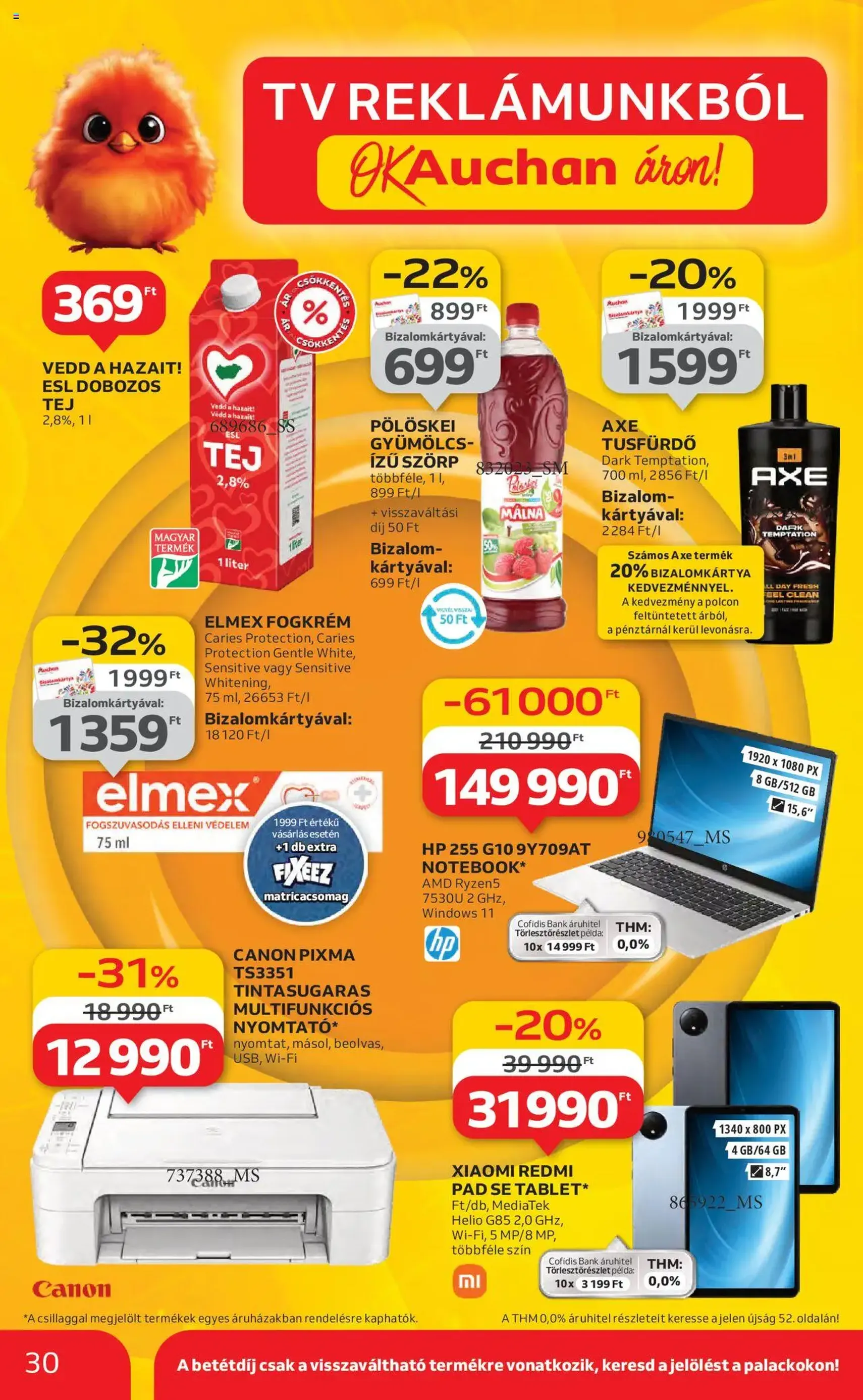 Auchan Akciós újság - 2025.08.14. érvényes szórólap 30 oldal 54 oldalból Auchan Akciós újság - 2025.08.14. érvényes szórólap 30 oldal 54 oldalból