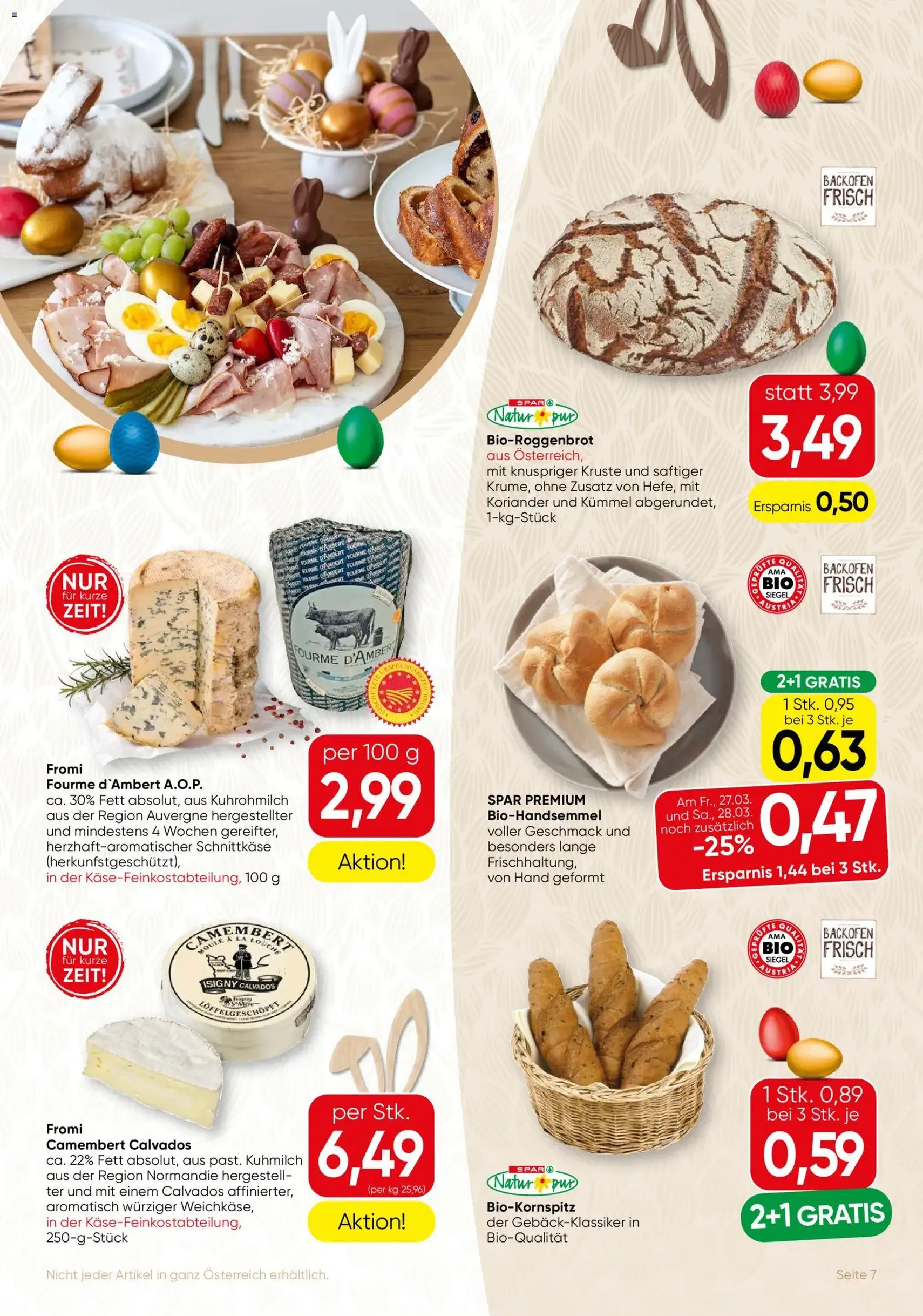 SPAR Gourmet Flugblatt - Gültiger Prospekt ab 26.03.2026, Seite 7 von insgesamt 12