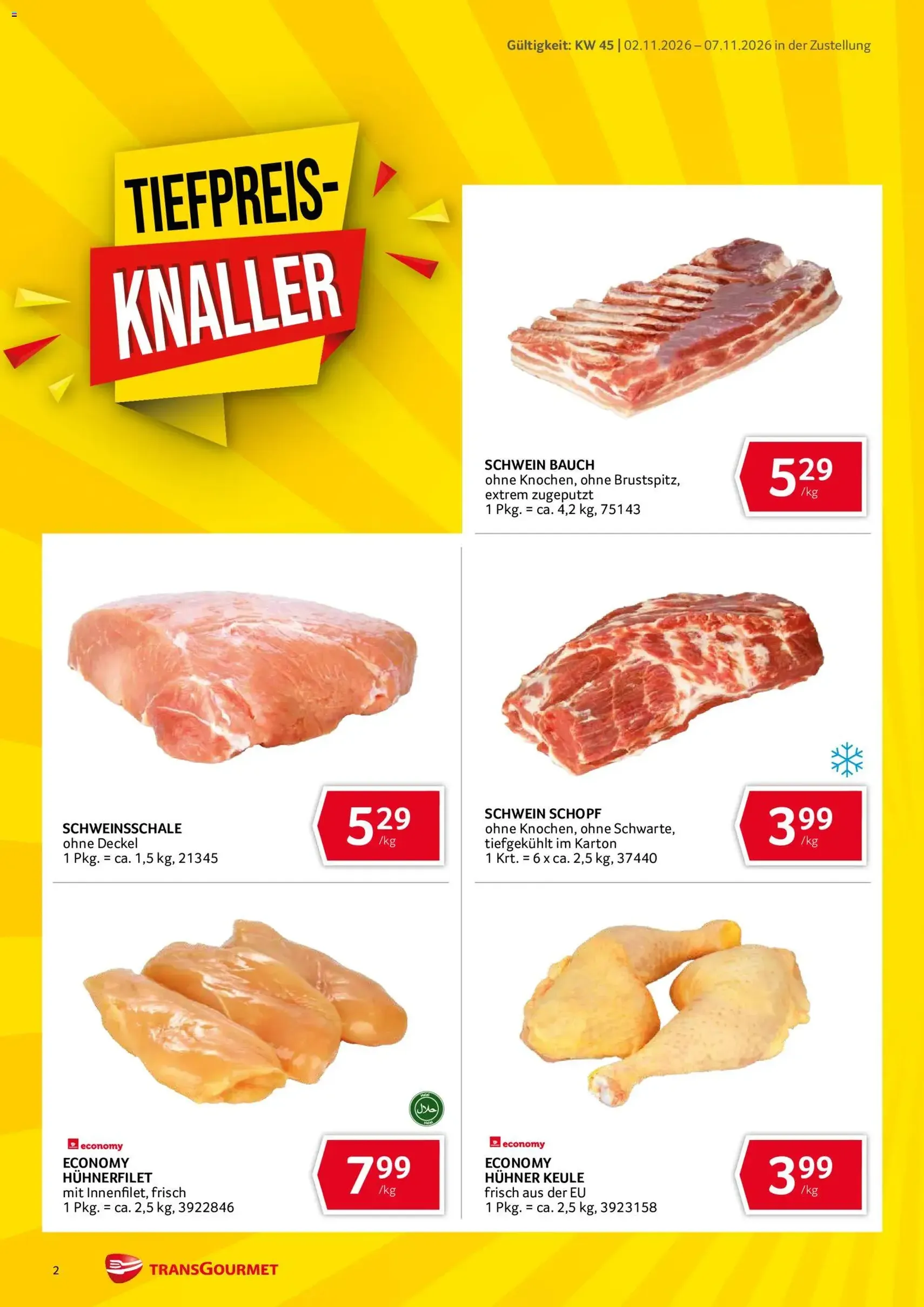 Transgourmet Flugblatt - Gültiger Prospekt ab 02.11.2026, Seite 2 von insgesamt 36