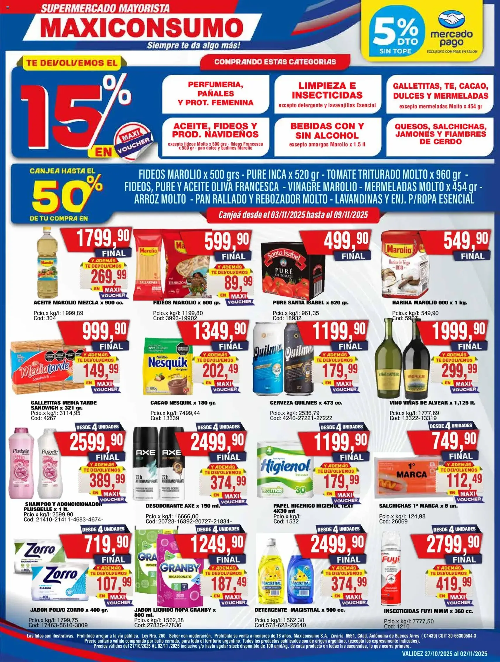Maxiconsumo ofertas - folleto válido desde 03/11/2025 página 1 de 34 Maxiconsumo ofertas - folleto válido desde 03/11/2025 página 1 de 34