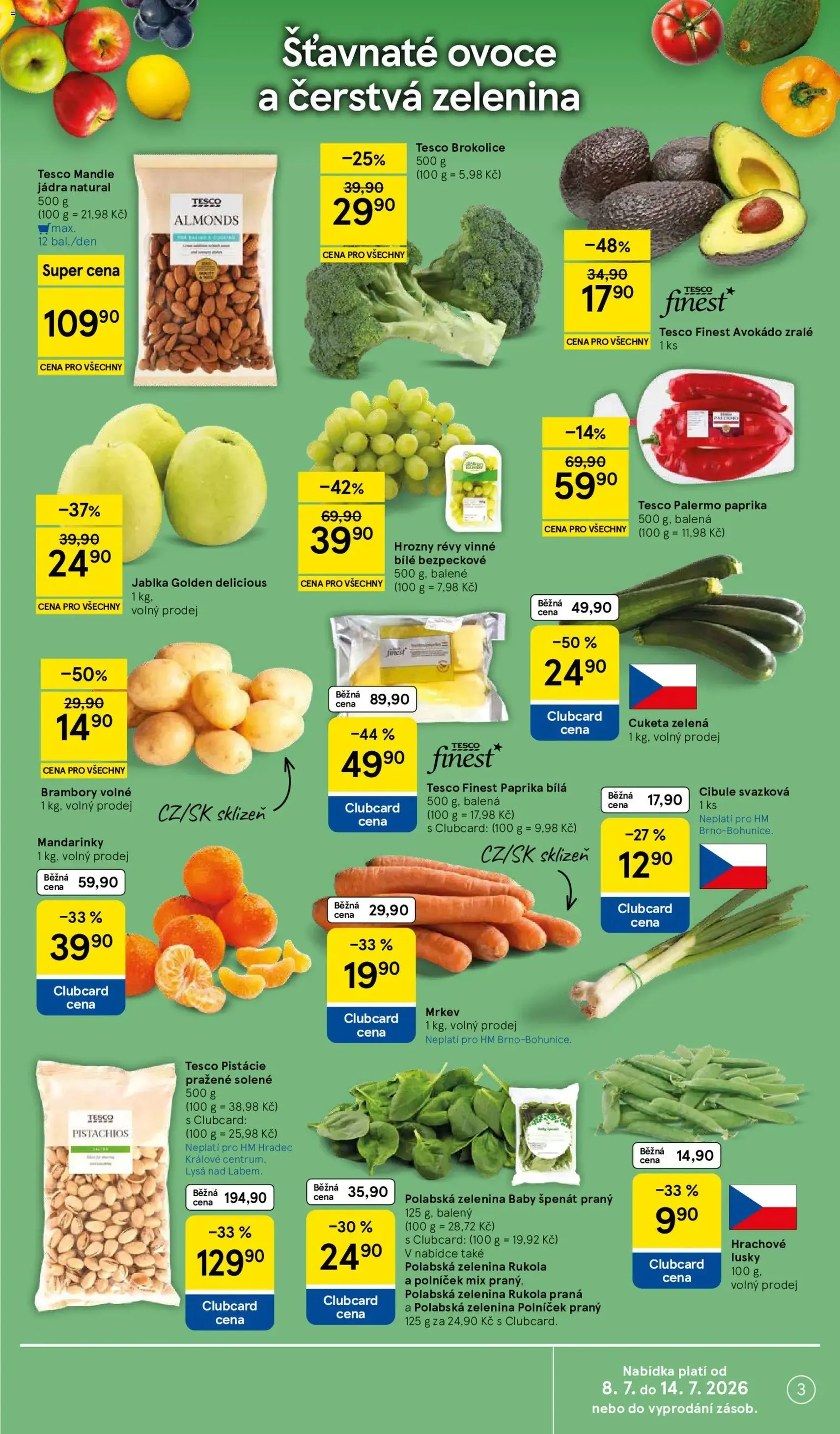 Tesco leták - Hypermarket - platný leták od 08.07.2026 strana 3 z 36