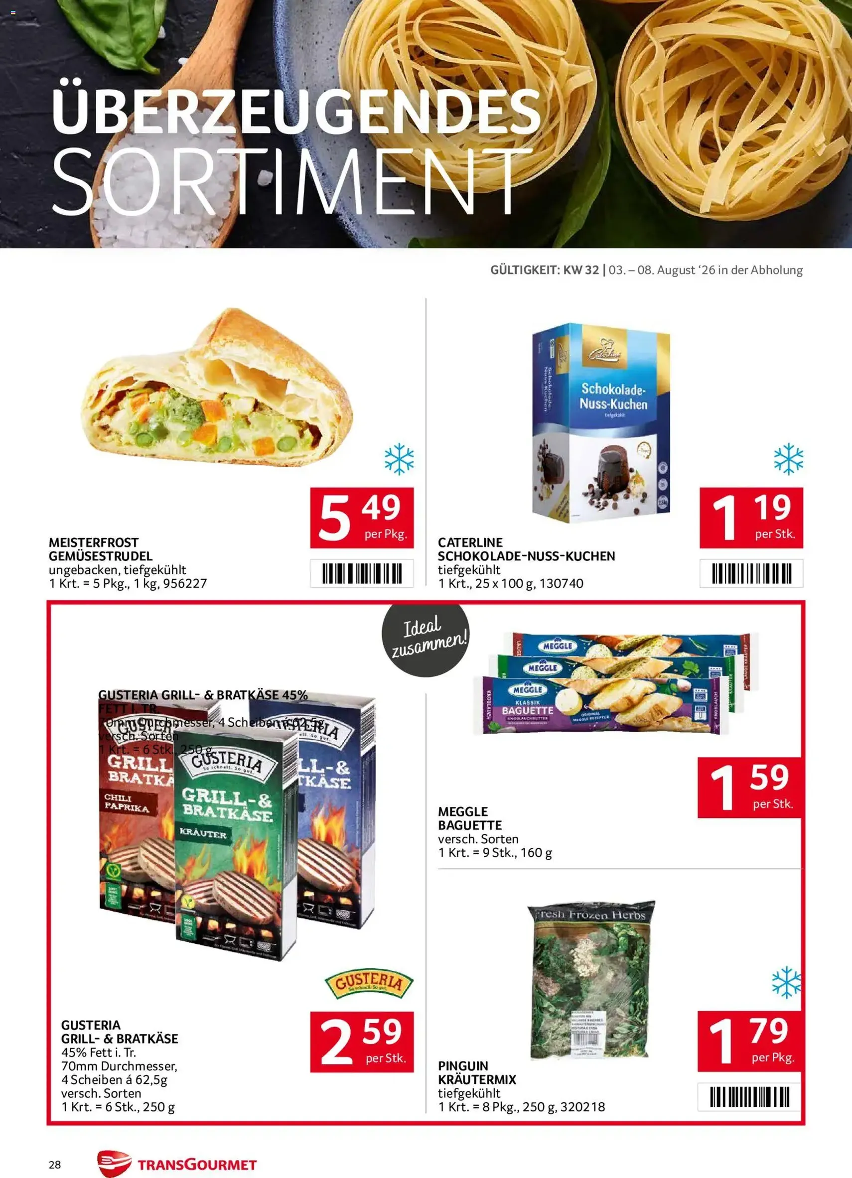 Transgourmet Flugblatt - Gültiger Prospekt ab 03.08.2026, Seite 28 von insgesamt 32