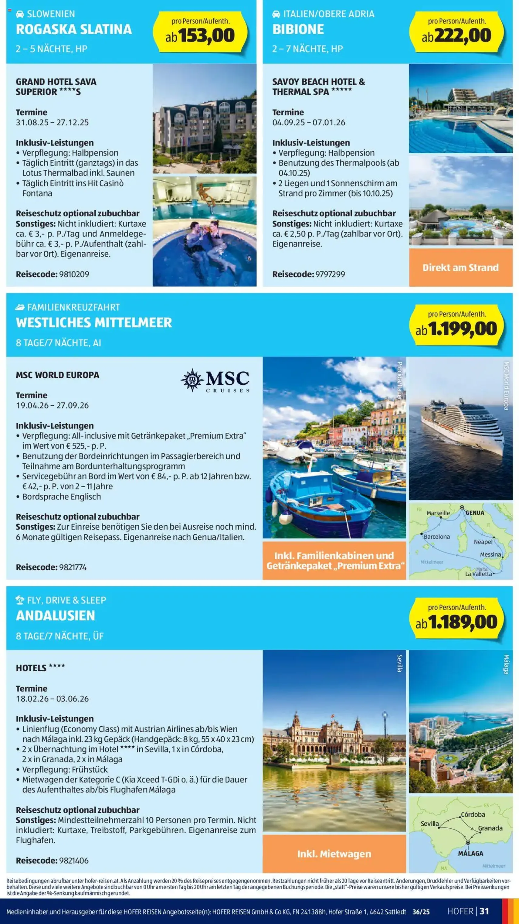 Hofer Flugblatt - Gültiger Prospekt ab 29.08.2025, Seite 35 von insgesamt 37