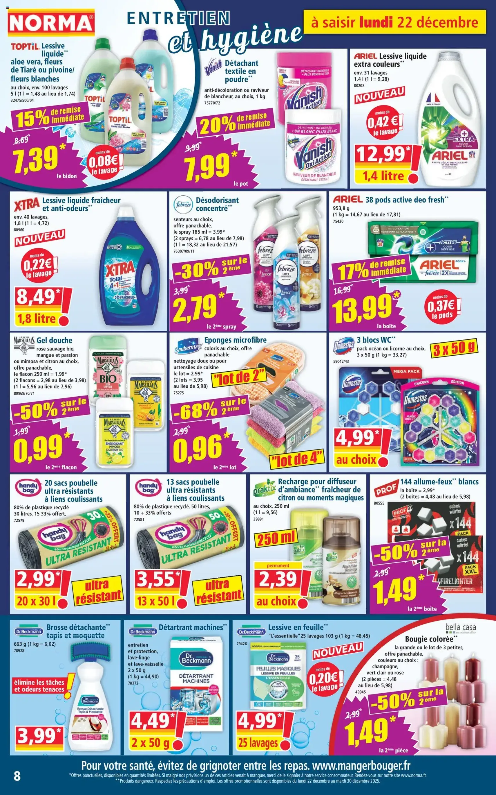 Norma catalogue - brochure valable à partir du 22/12/2025, page 8 sur 12