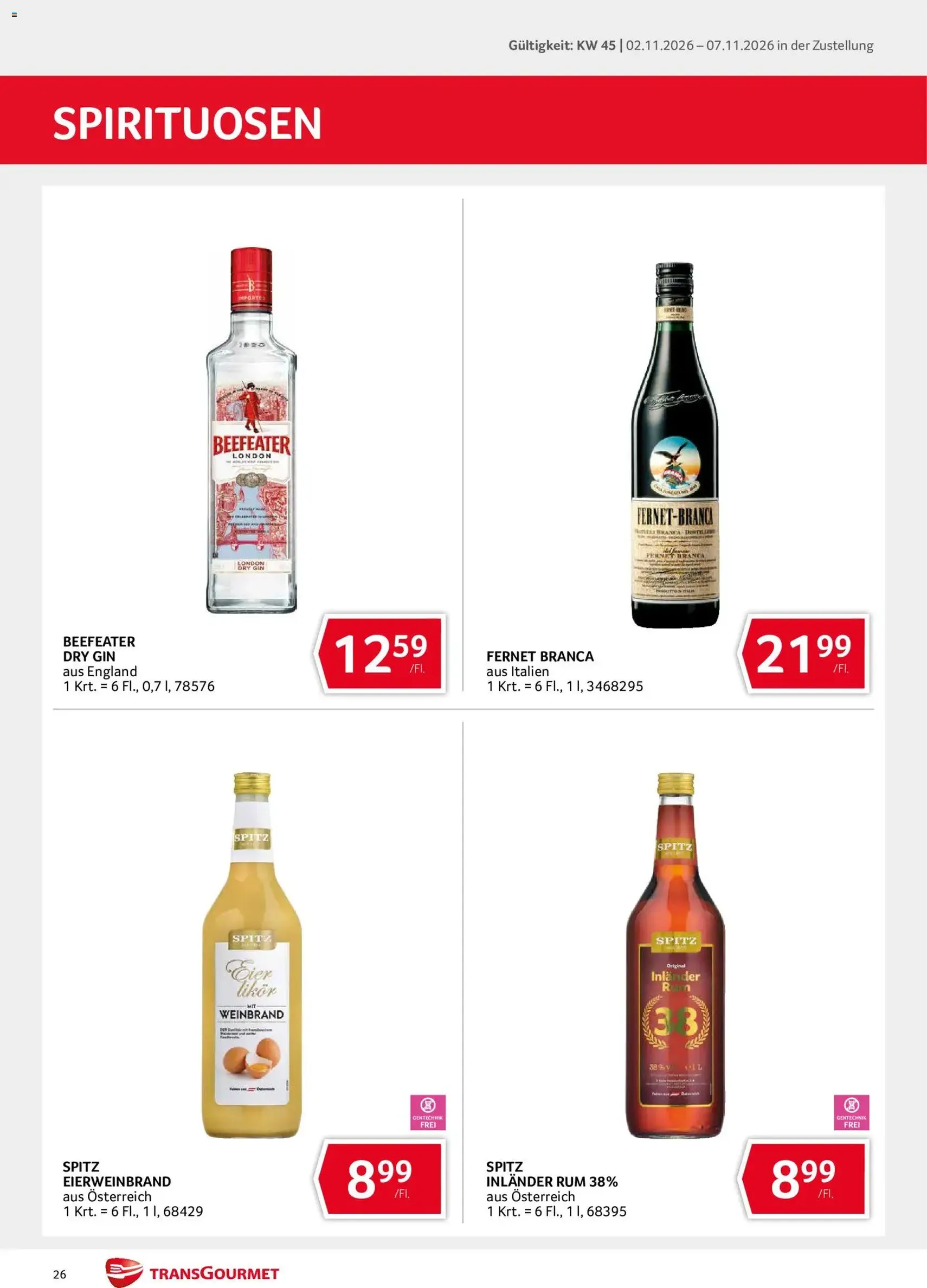 Transgourmet Flugblatt - Gültiger Prospekt ab 02.11.2026, Seite 26 von insgesamt 36