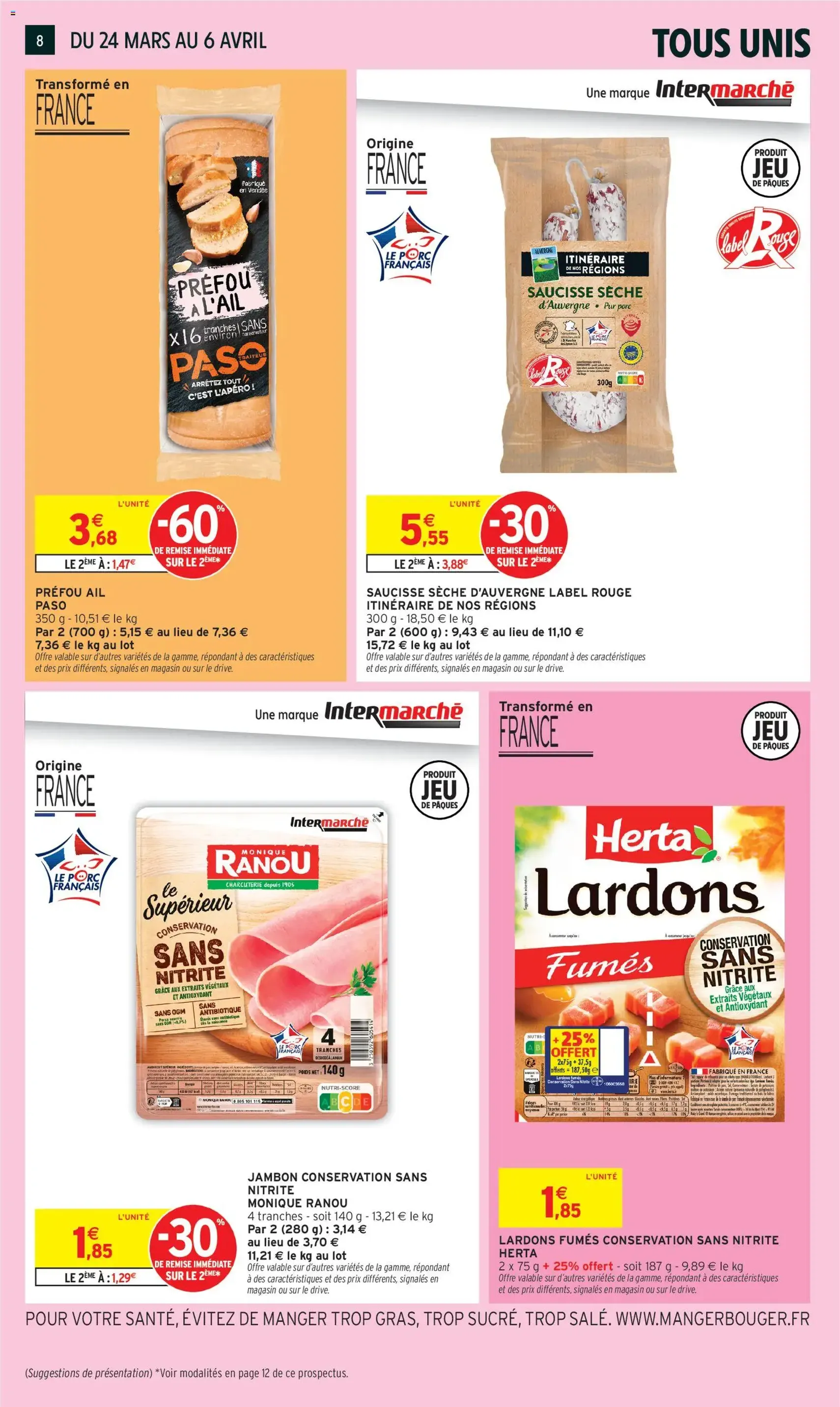 Intermarché - Merveilleuses Pâques - brochure valable à partir du 24/03/2026, page 8 sur 16