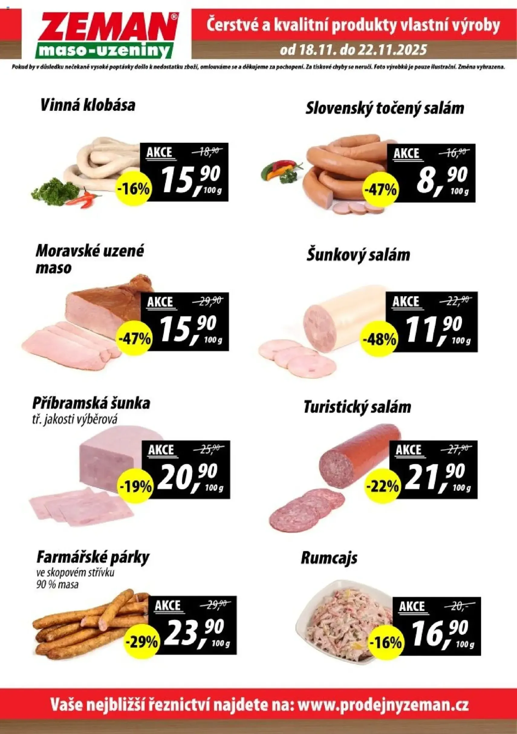 Prodejny Zeman leták - platný leták od 18.11.2025 strana 2 z 2