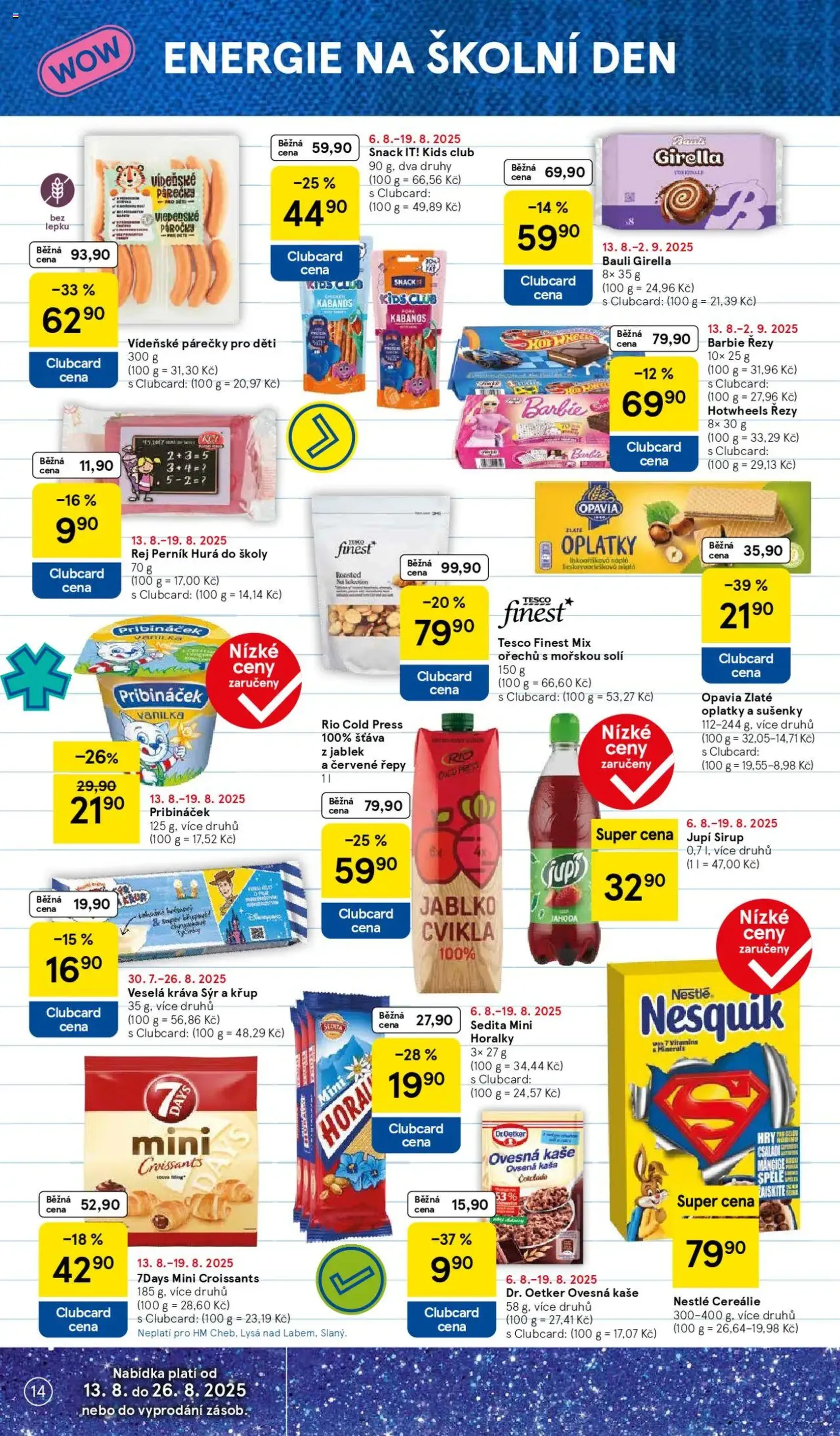 Tesco leták - Hypermarket - platný leták od 13.08.2025 strana 14 z 36 Tesco leták - Hypermarket - platný leták od 13.08.2025 strana 14 z 36