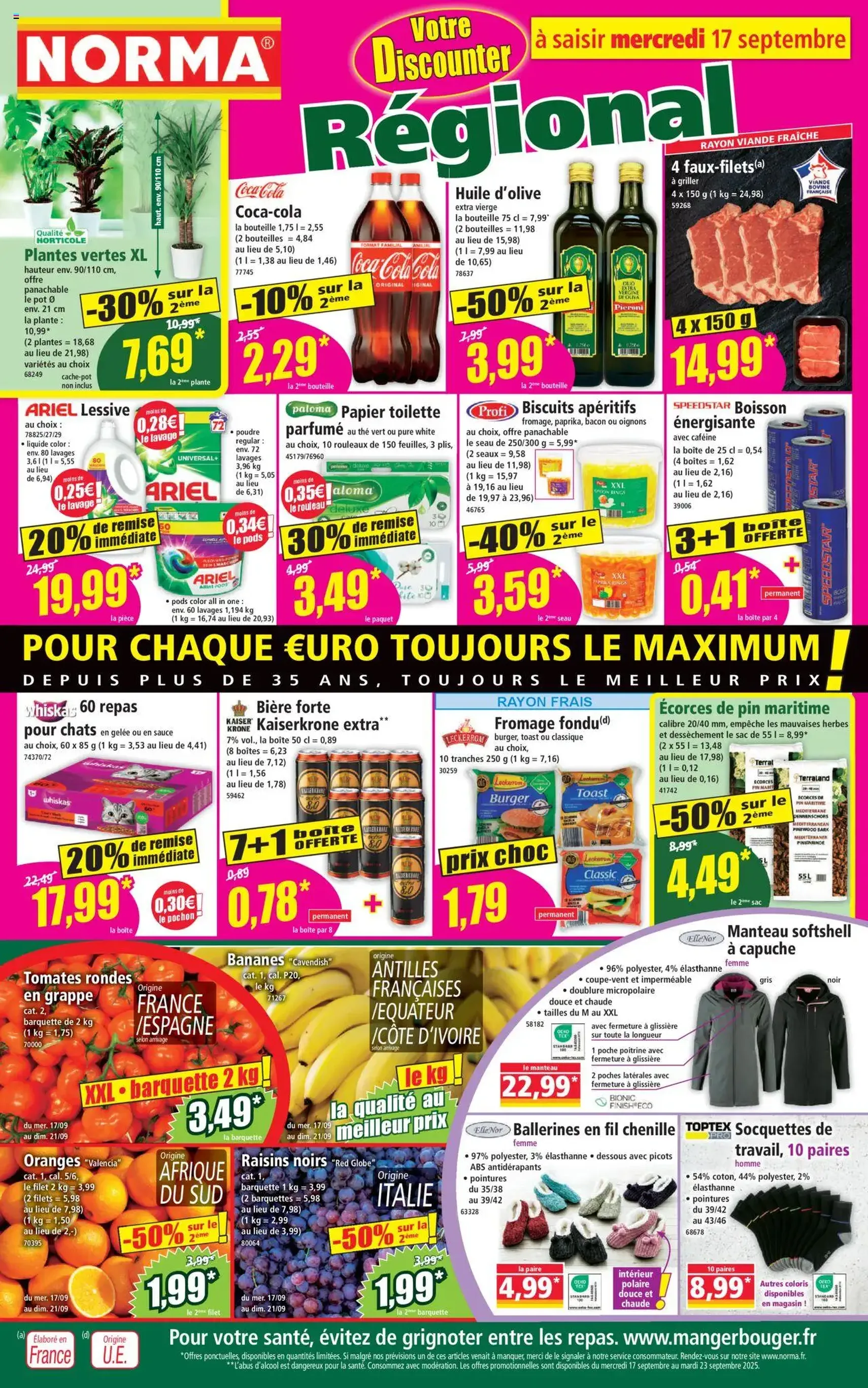 Norma catalogue - brochure valable à partir du 17/09/2025, page 1 sur 14