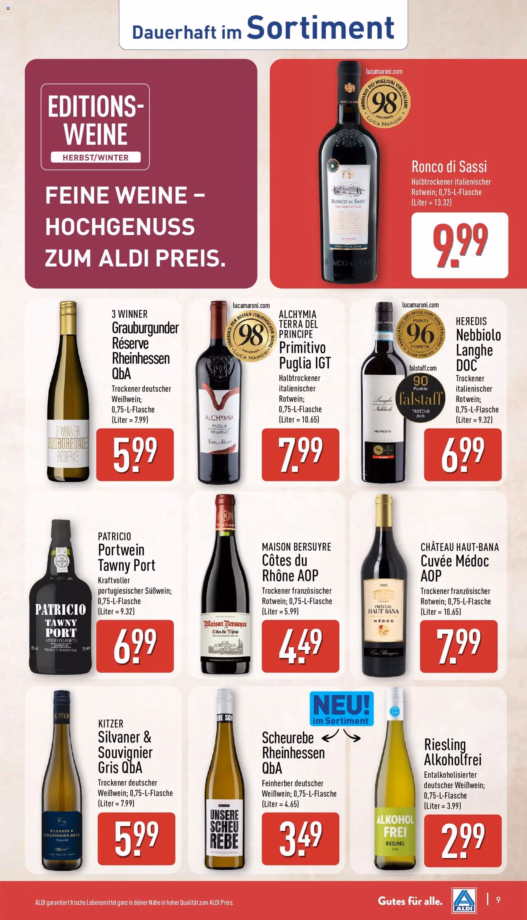 Aldi Prospekt - Gültiger Prospekt ab 19.10.2026, Seite 9 von insgesamt 46