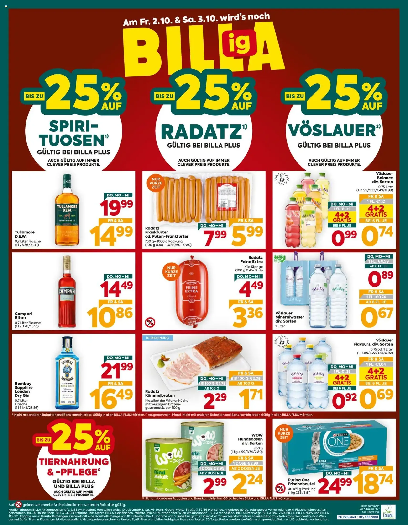Billa Plus Flugblatt - Gültiger Prospekt ab 01.10.2026, Seite 16 von insgesamt 16