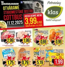 Klas leták - náhľad letáku platný od 08.12.2025